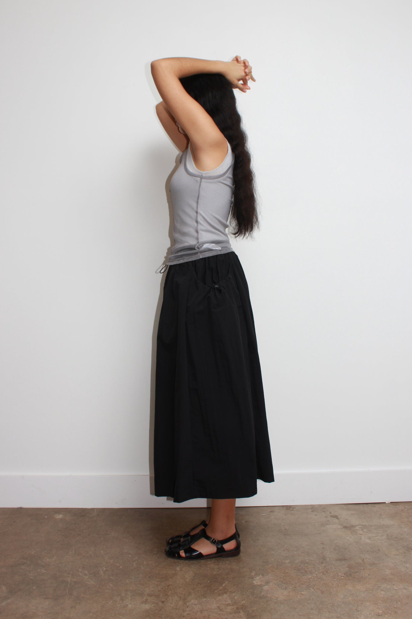 Wassa Flare Skirt in Black