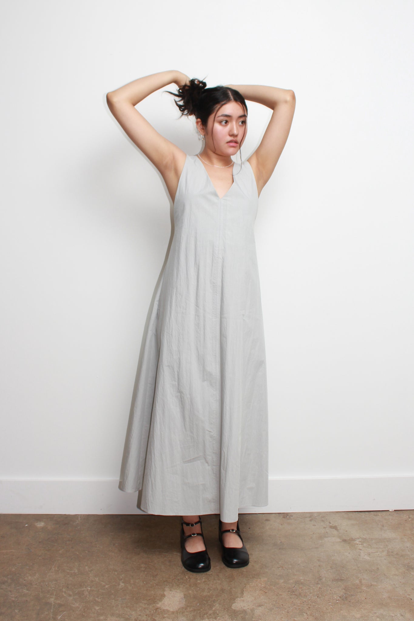 Month Strap Dress in Light Grey