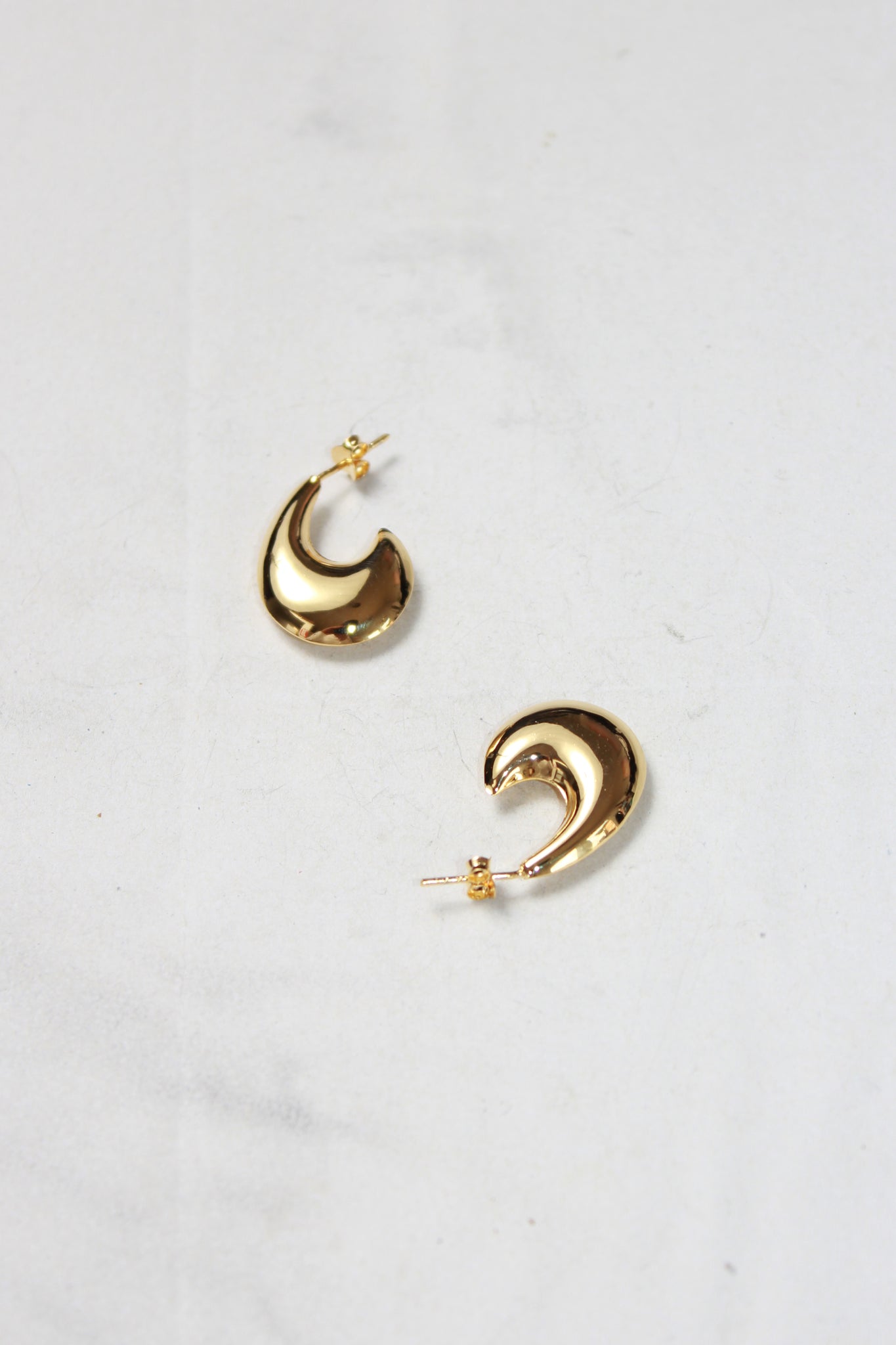 Bold Half Moon Earring in Gold