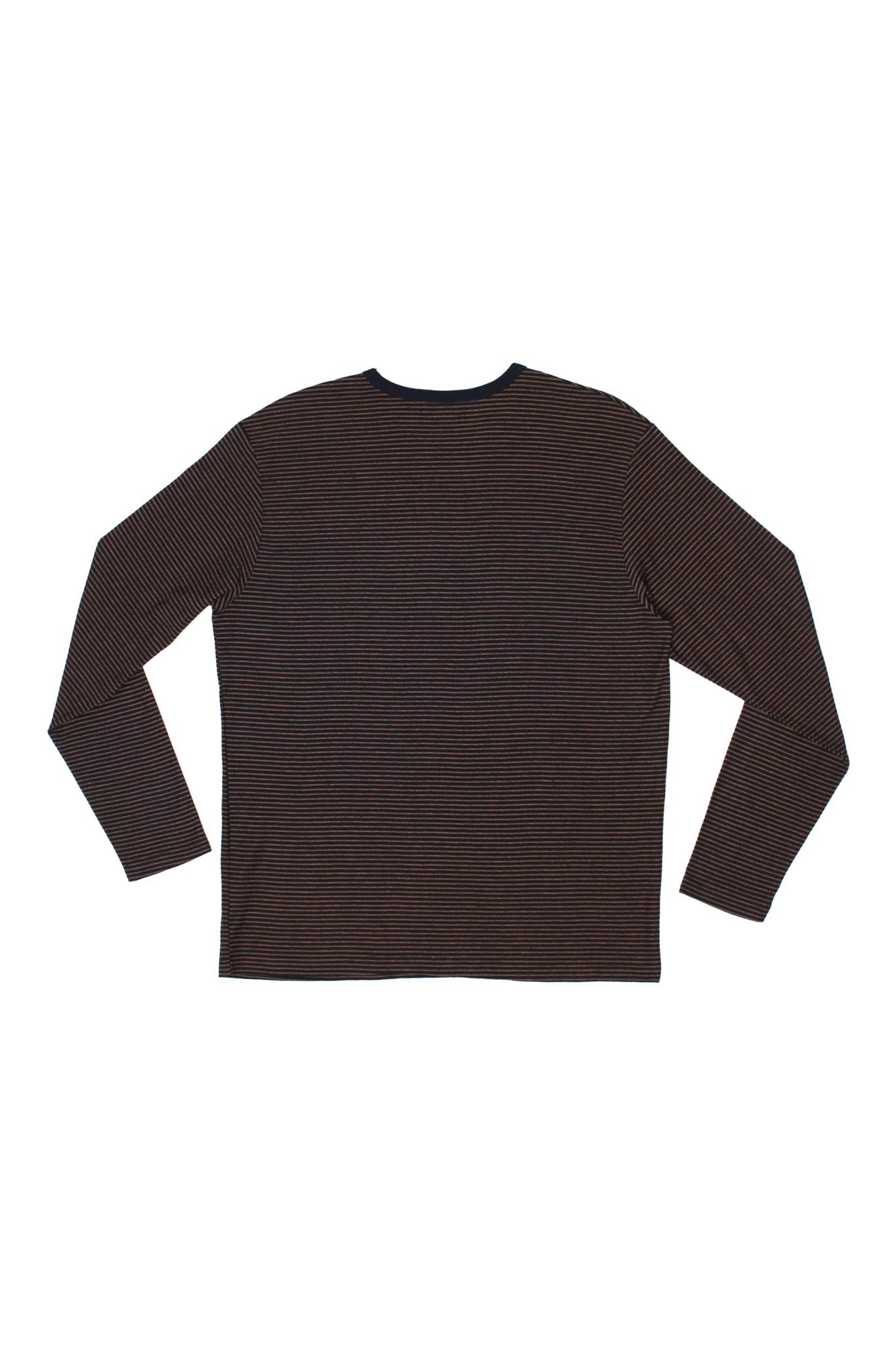 Lemay Stripe Long Sleeve T-Shirt in Charcoal