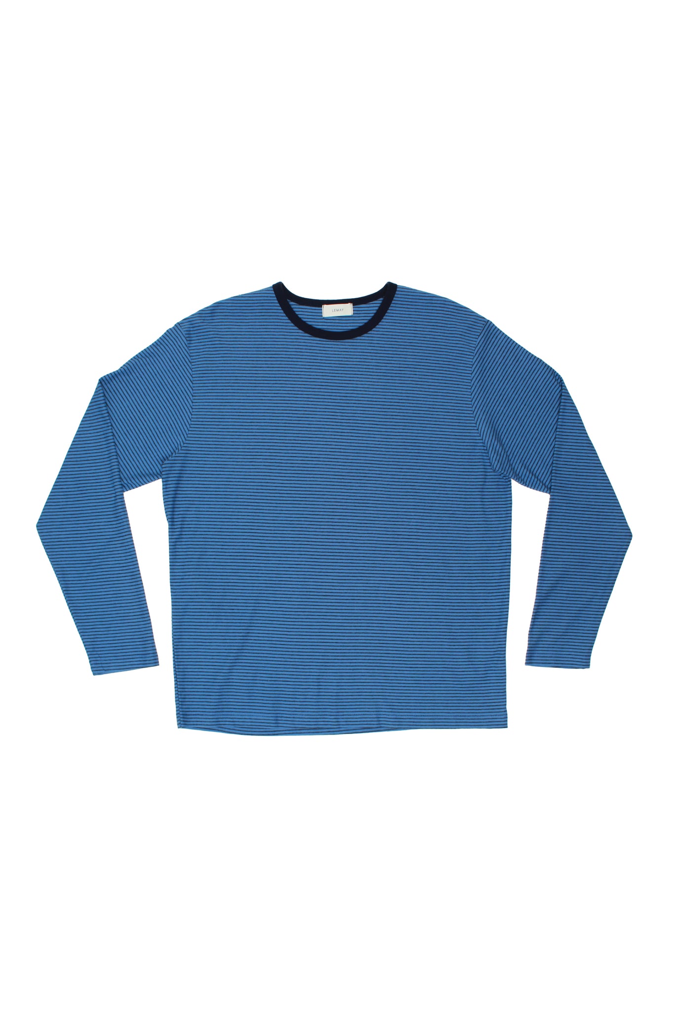 Lemay Stripe Long Sleeve T-Shirt in Blue