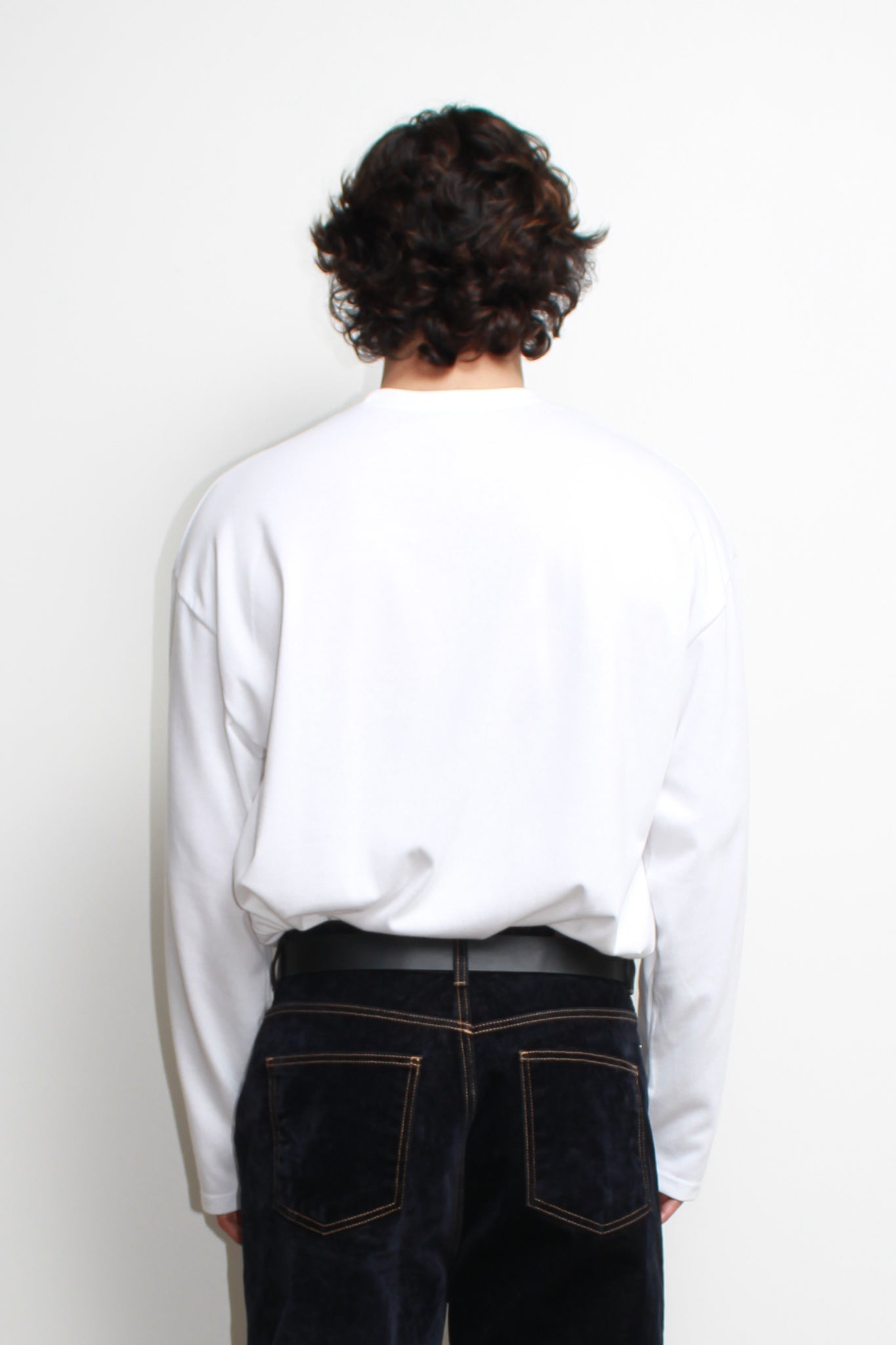 Comma Cotton Long sleeve T-shirt in White