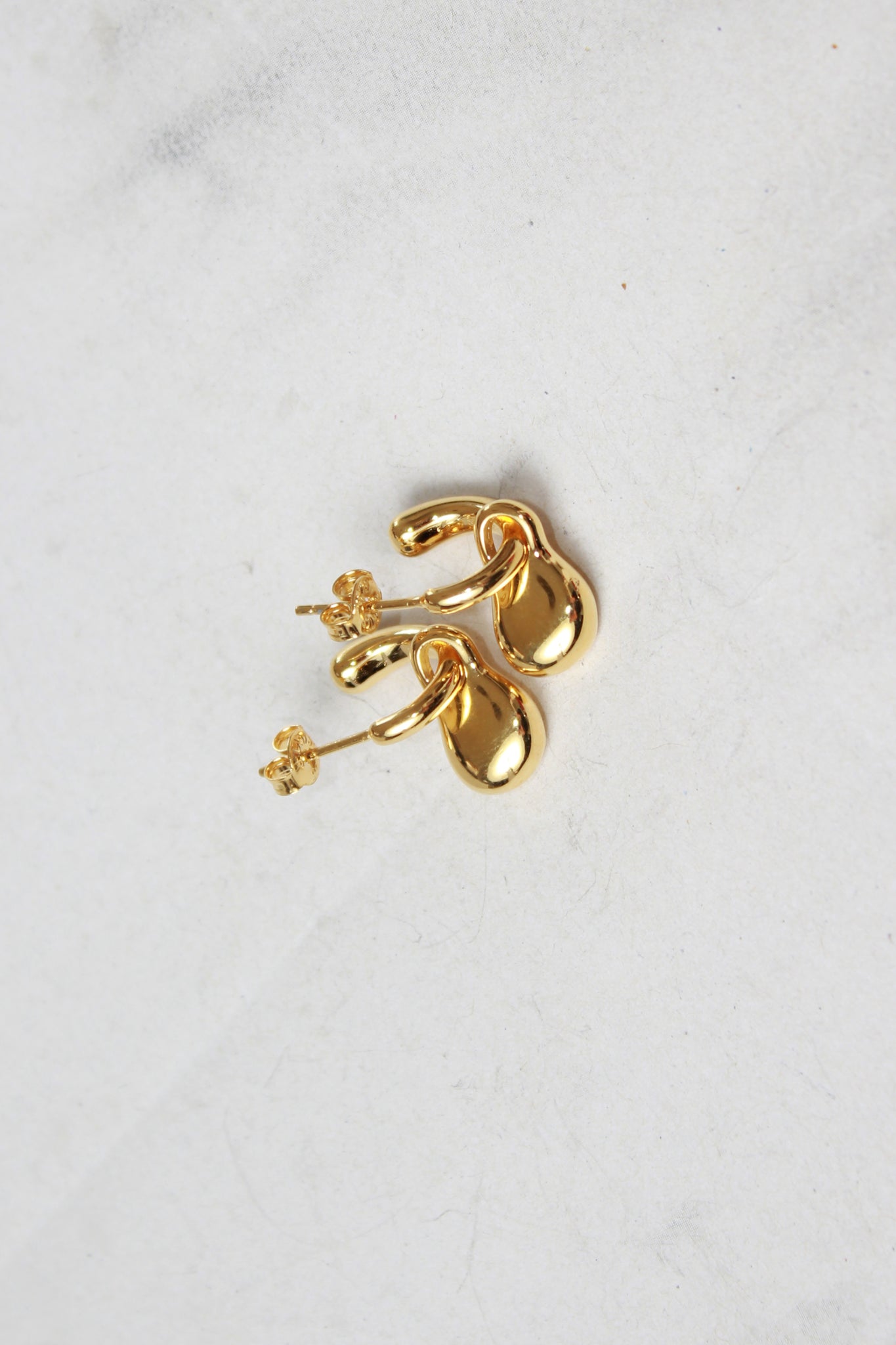 Half Ring Drop Earring in Gold