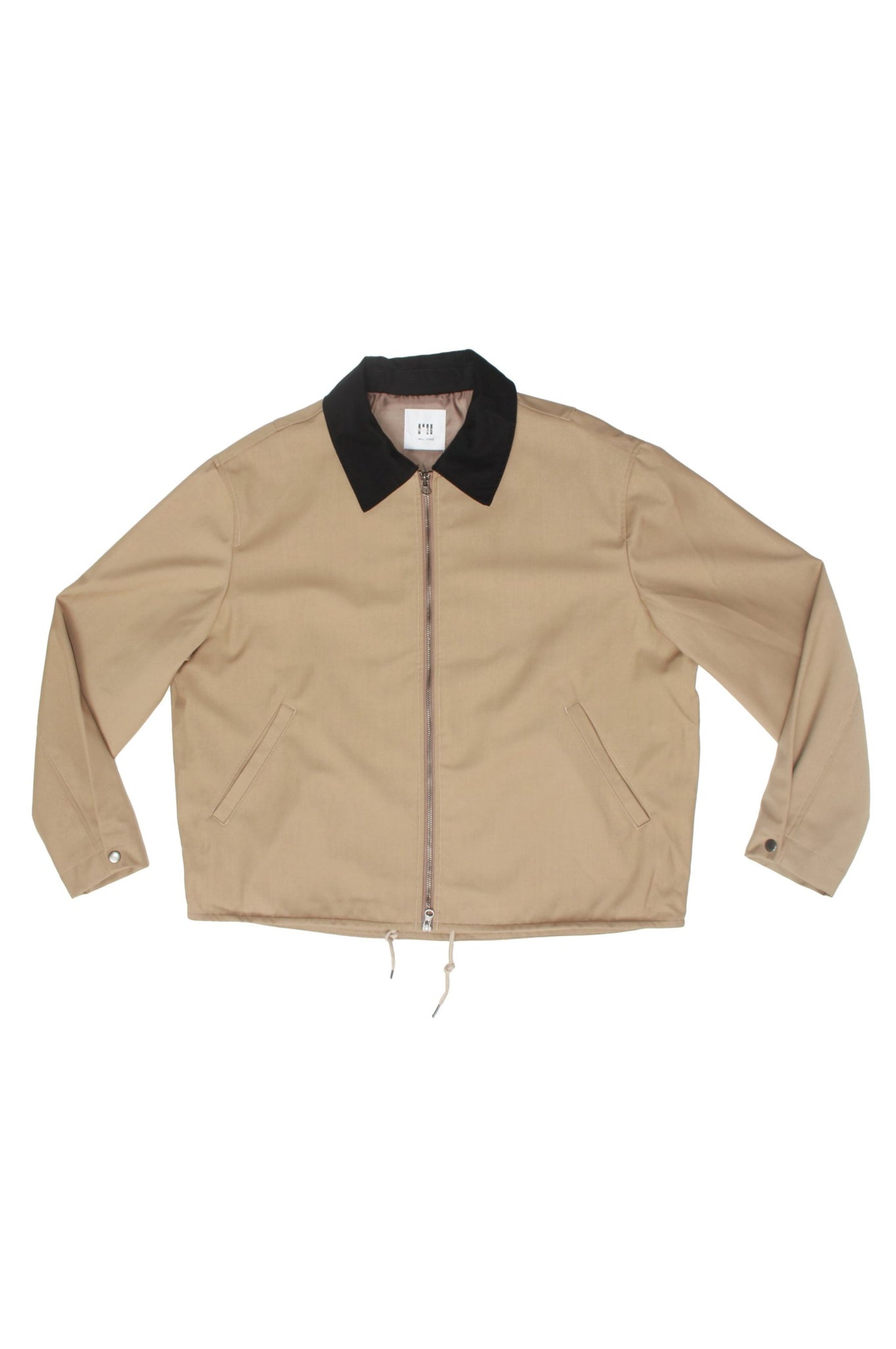 City Two way Zipper jacket in Beige