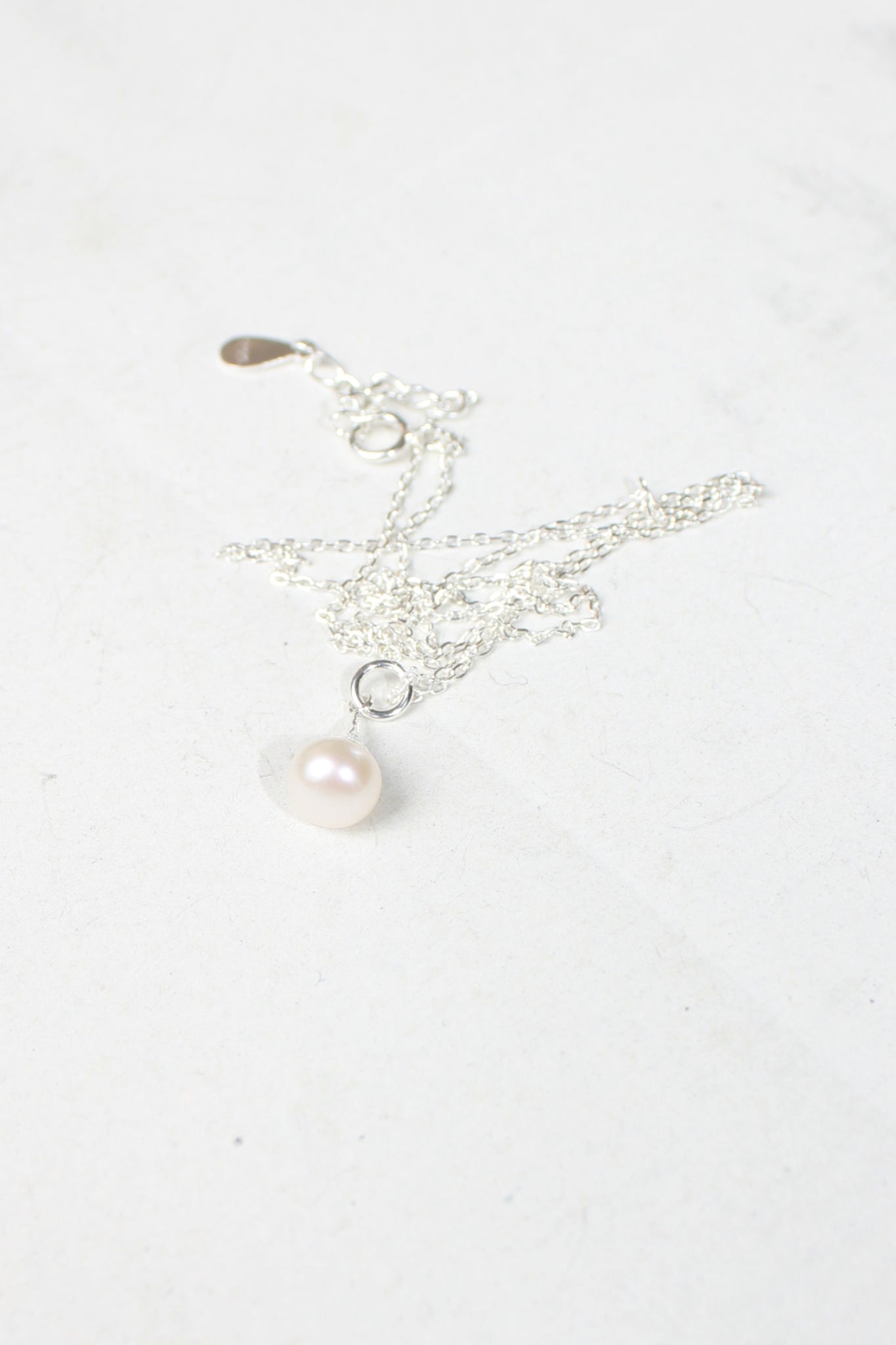 Tear Drop Pearl Necklace