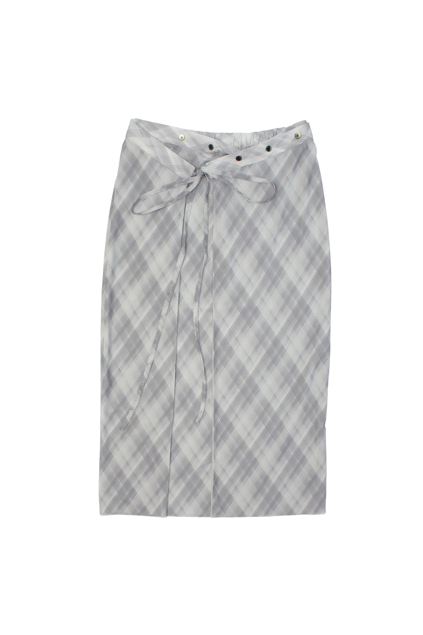 Touch Plaid Wrap Skirt