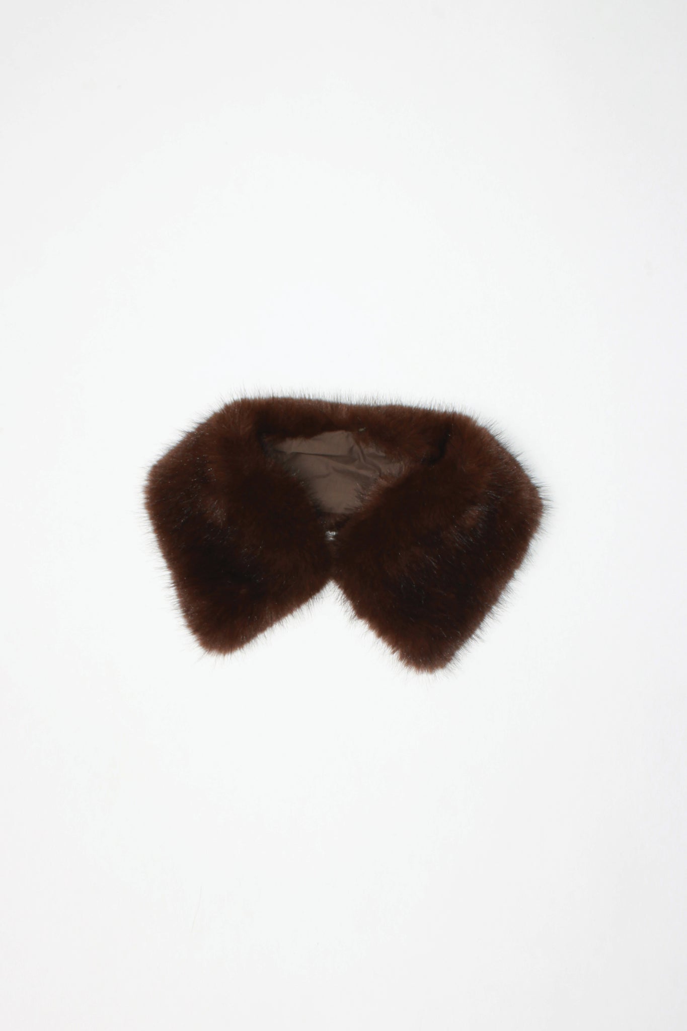 Leive Fur Duck Down Jacket in Brown