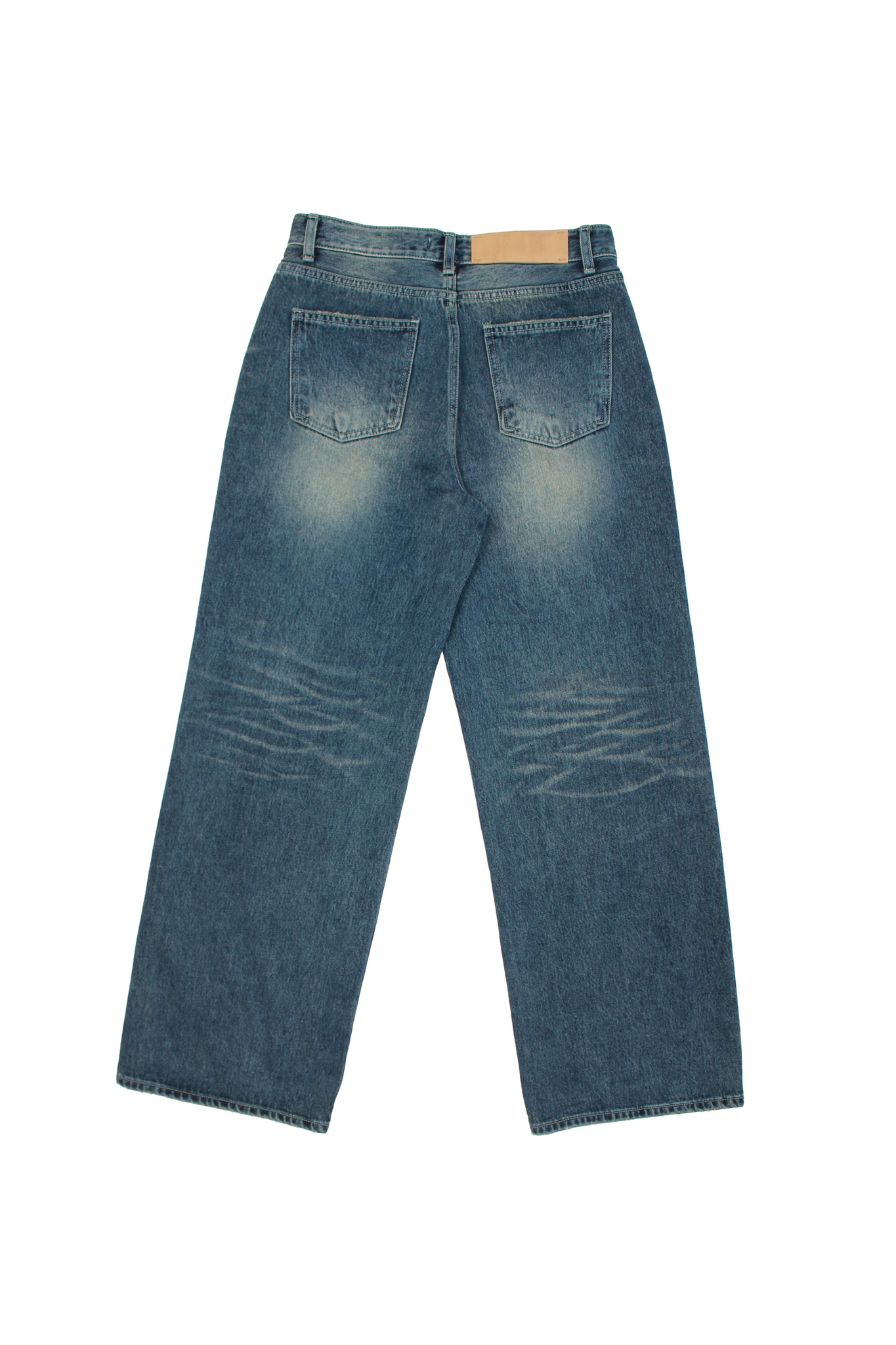 W Straight Leg Blue Denim