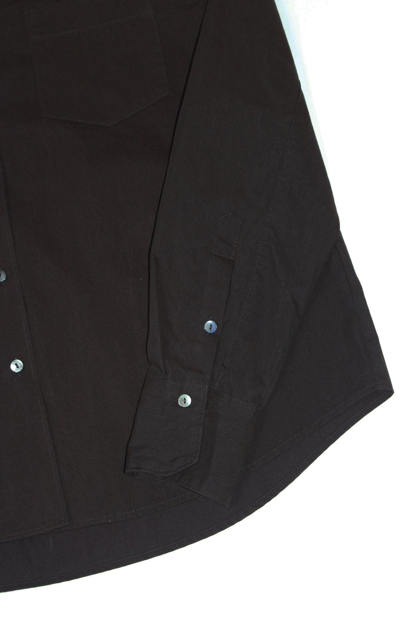 Oslo Cotton Shirt in Dark Brown