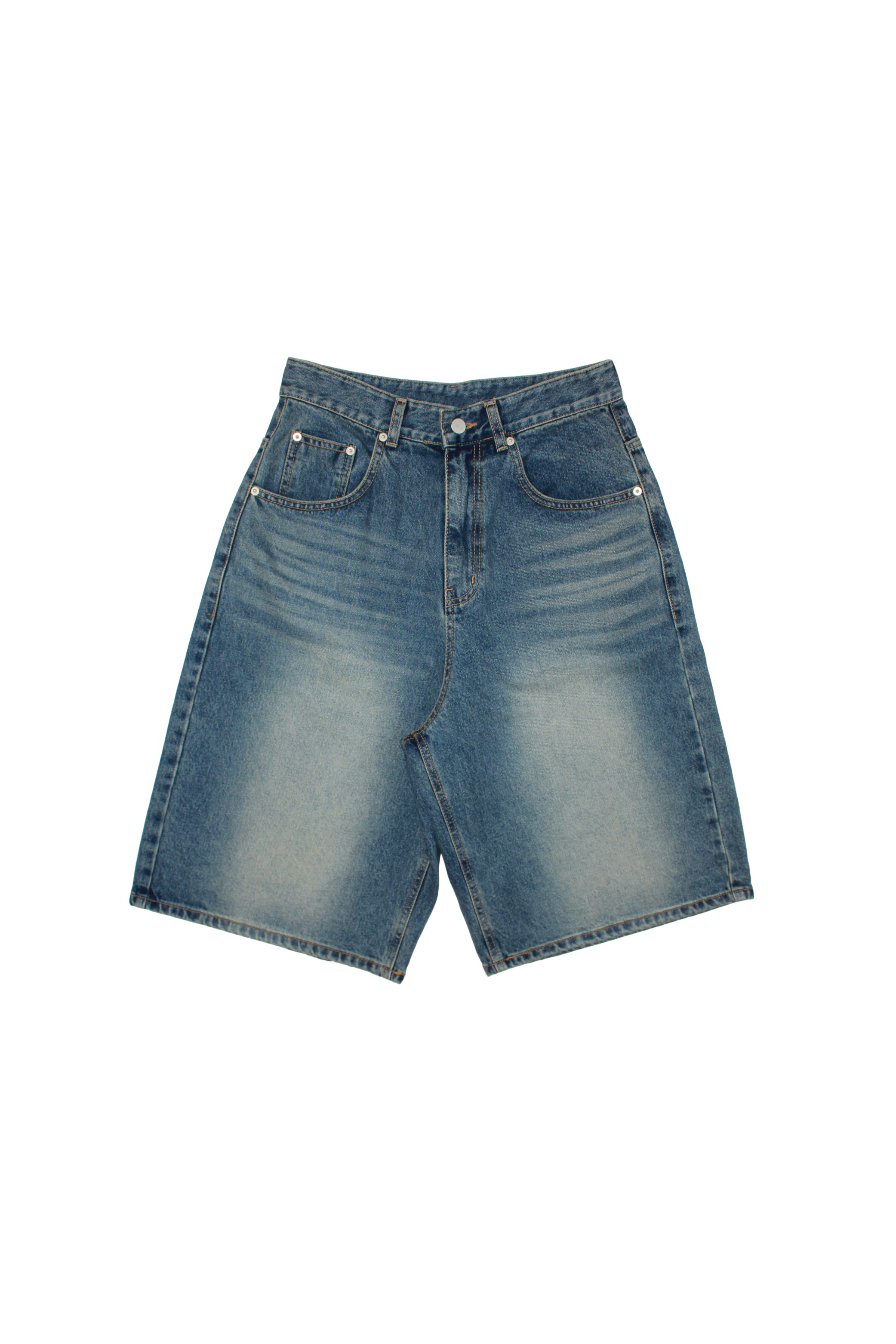 Mid Wash Bermuda Shorts – Jowa.shop