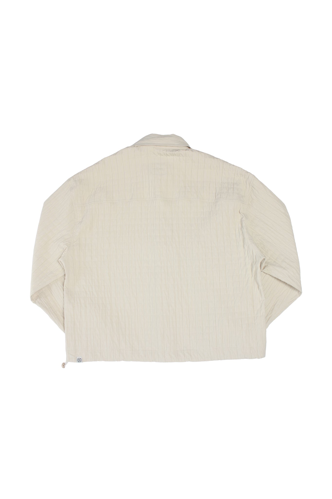 Crop Quilted Jacket in Cream