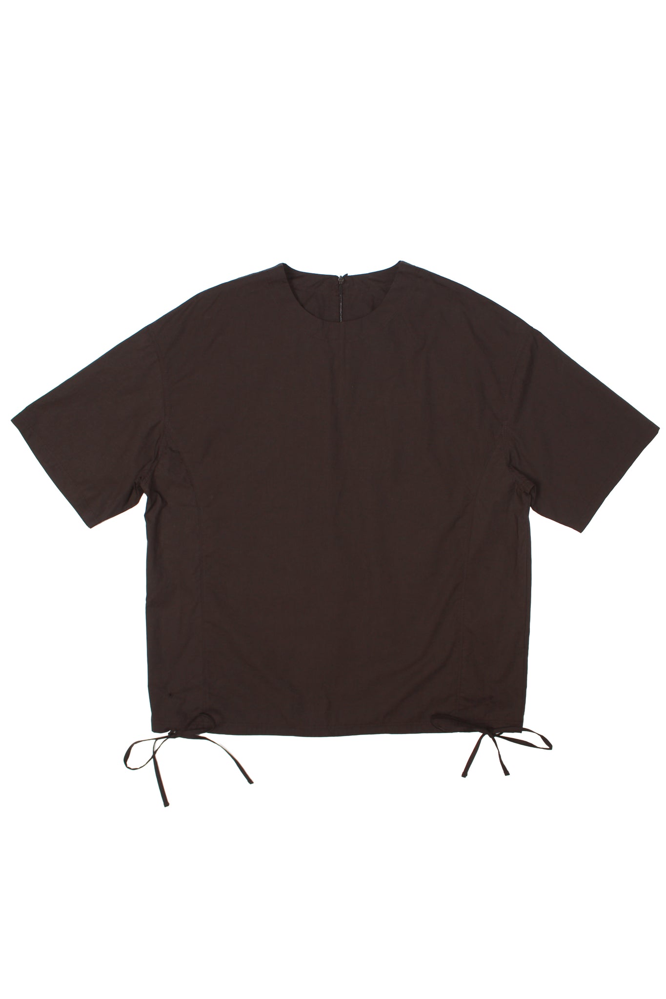 Shirring Drawstring Top in Brown – Jowa.shop