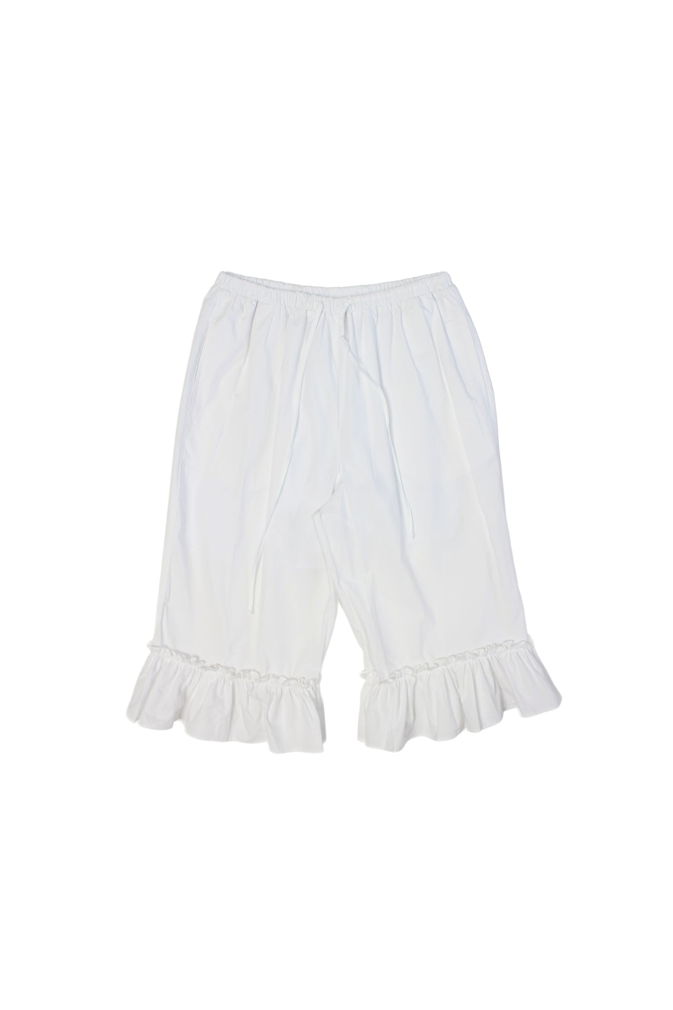 Dotti Frill Hem Cropped Pants in White – Jowa.shop