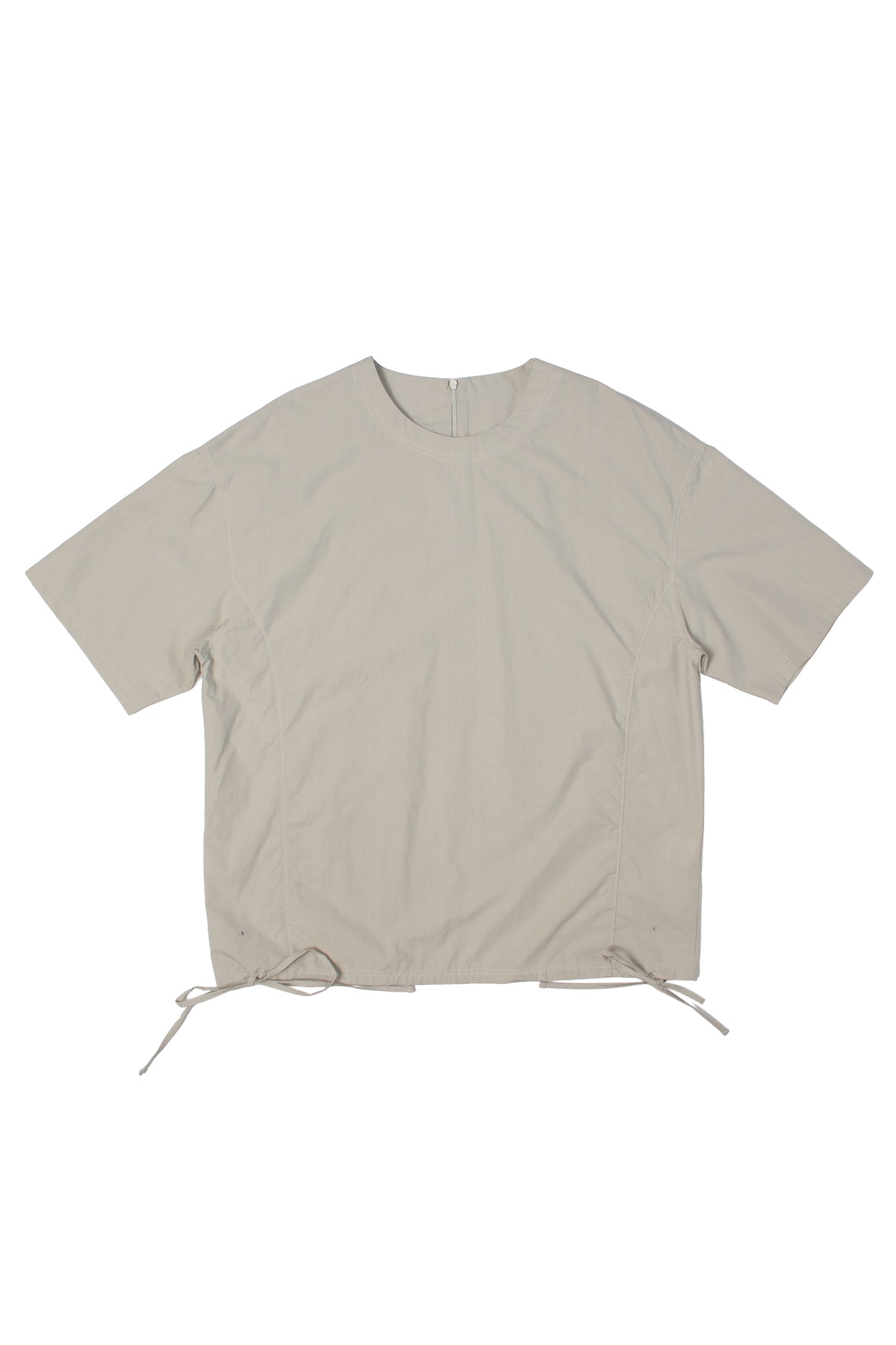 Shirring Drawstring Top in Beige – Jowa.shop
