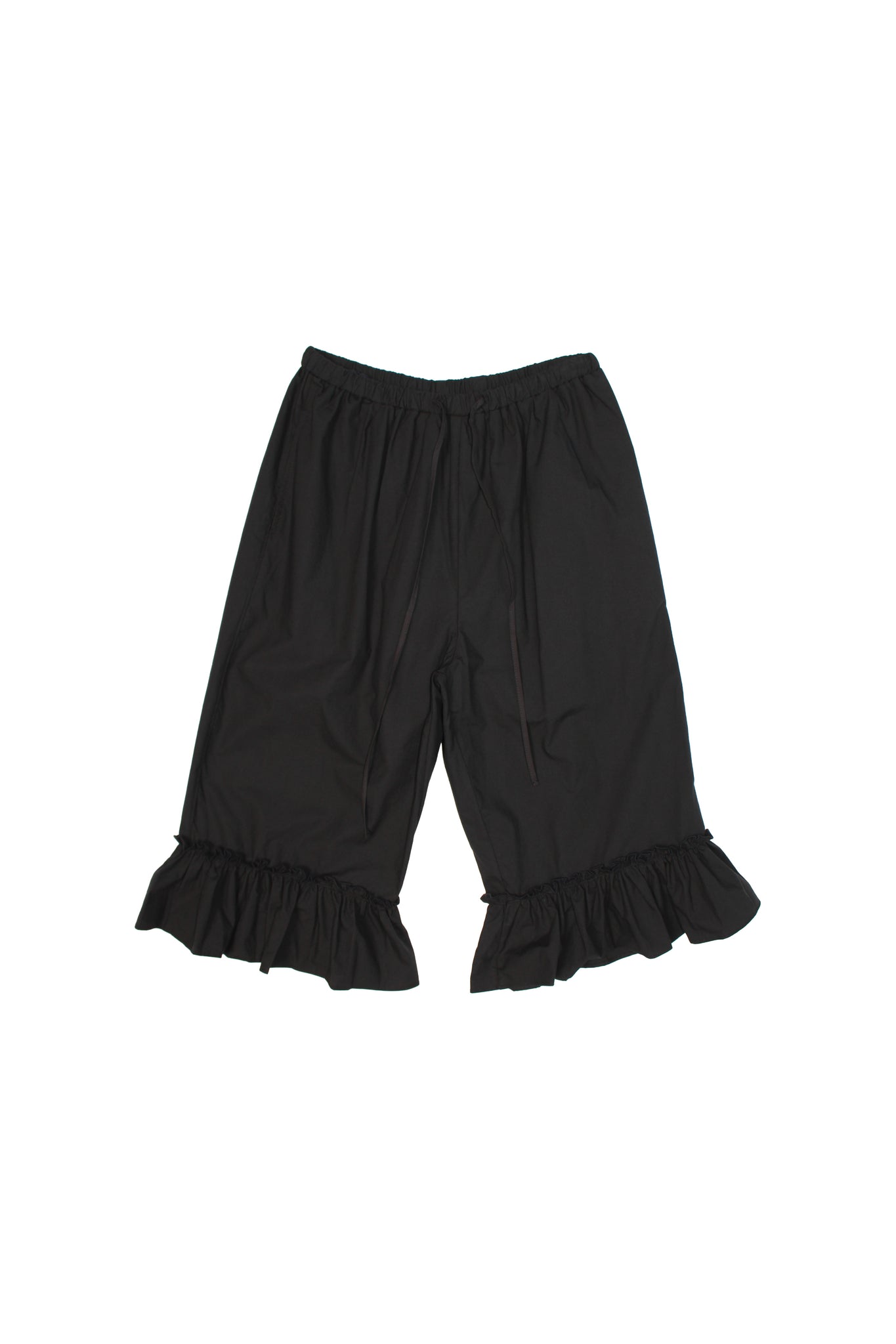 Dotti Frill Hem Cropped Pants in Black – Jowa.shop