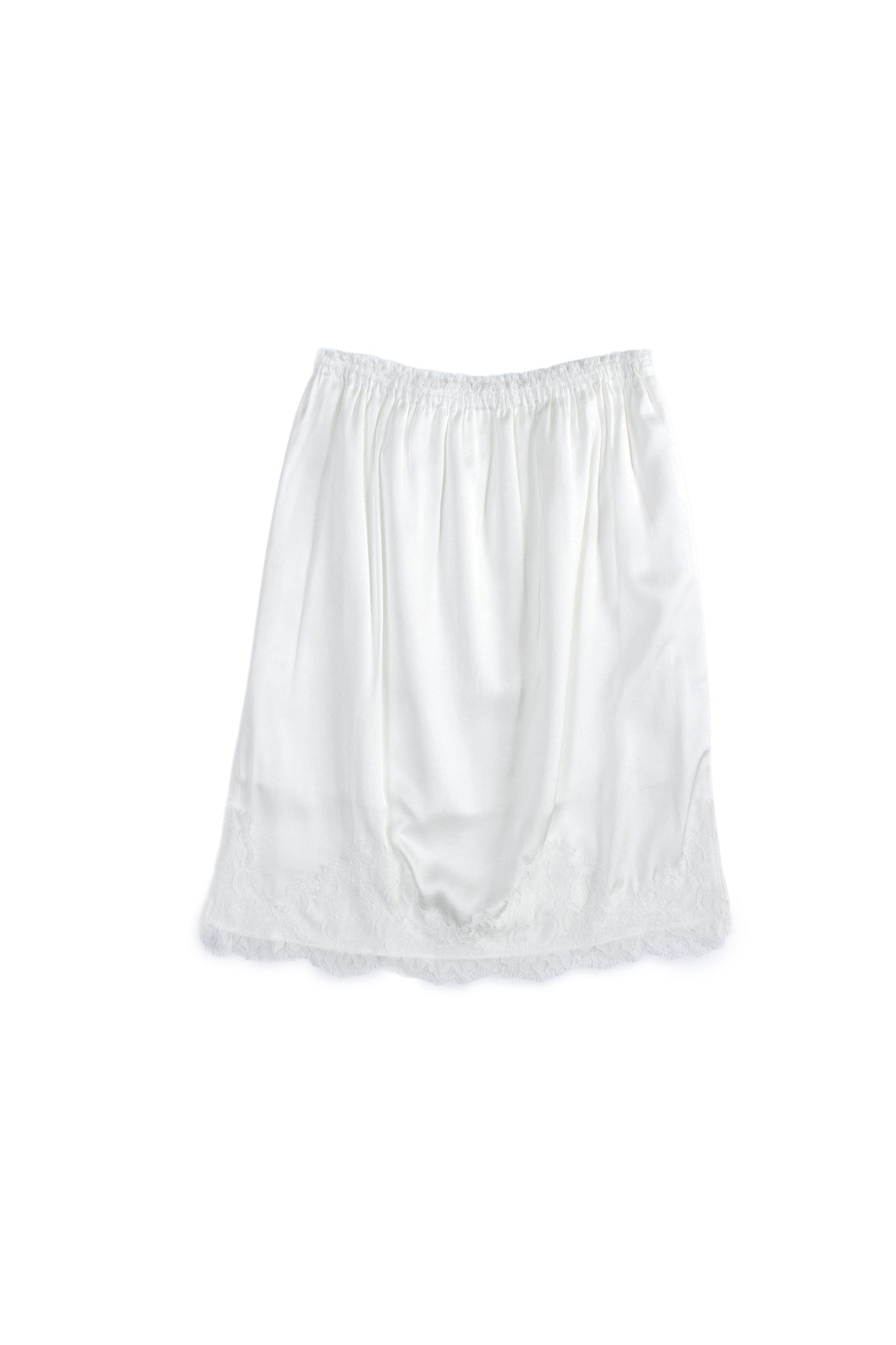 Acker Lace Midi Skirt in White