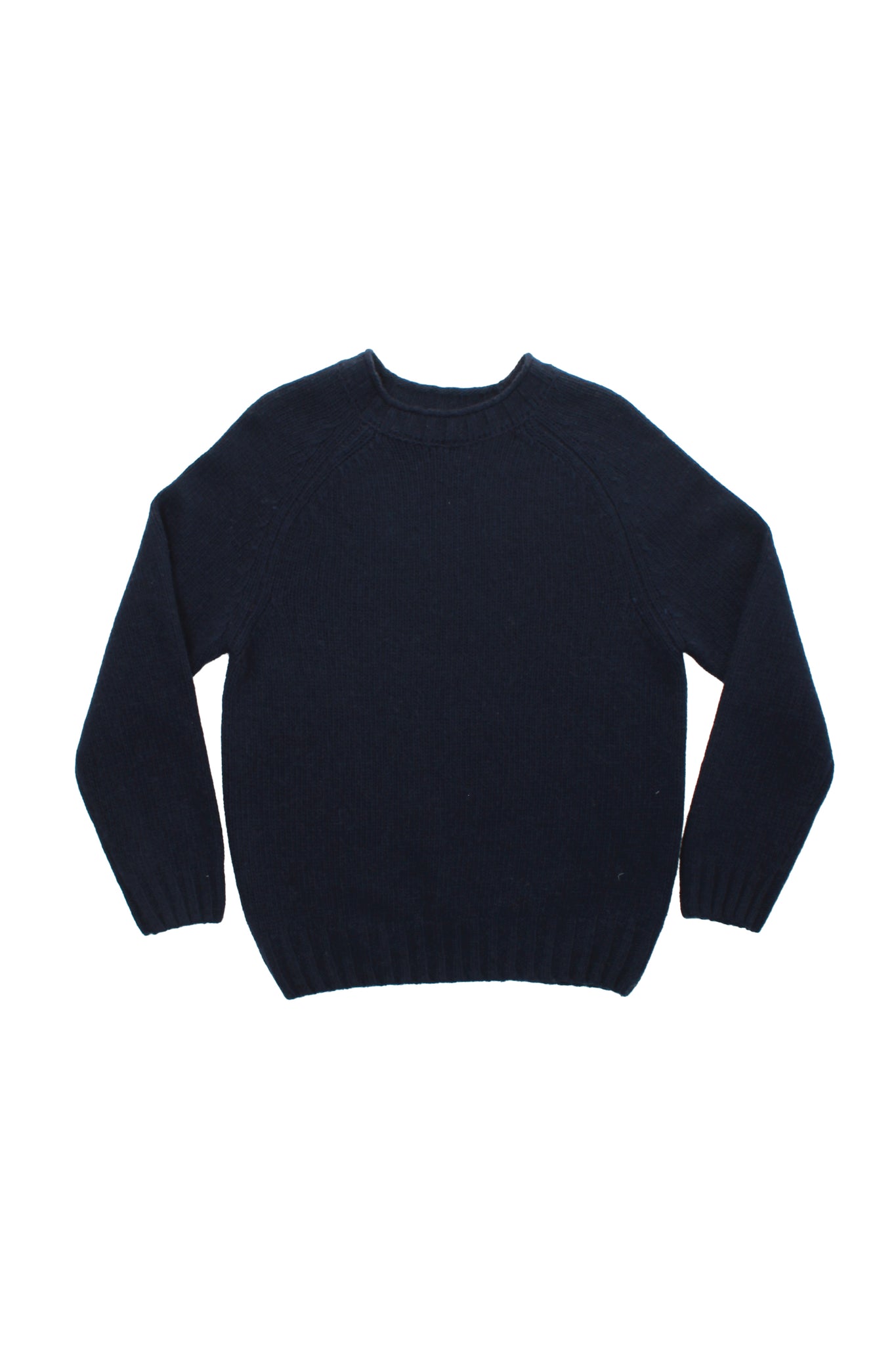 Wool Shaggy dog Crewneck Sweater in Navy – Jowa.shop