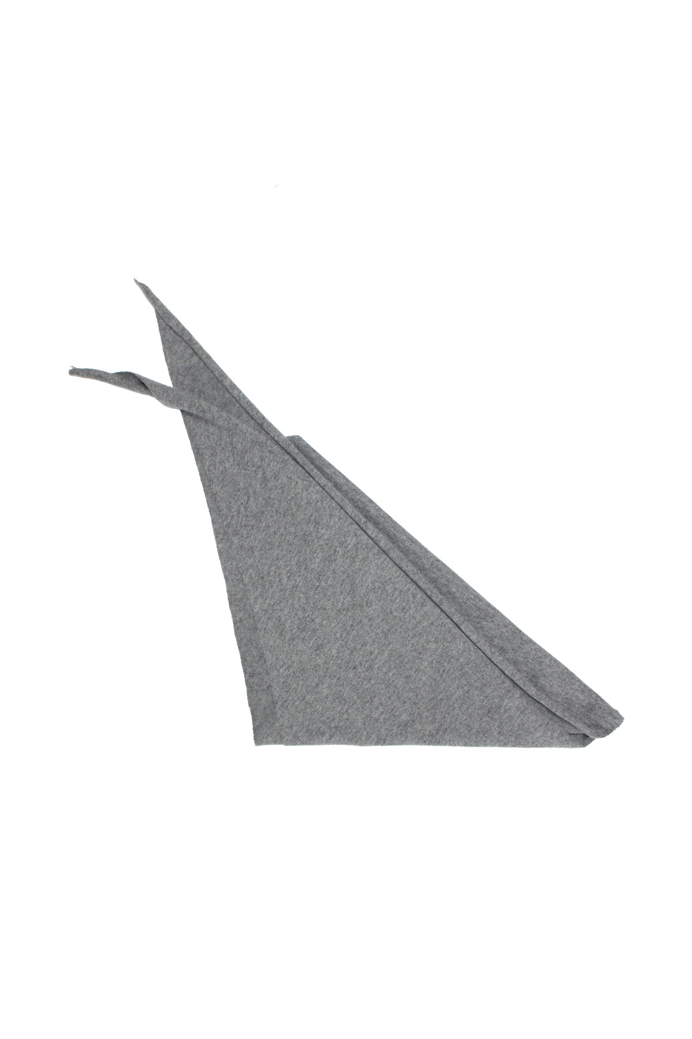 Triangle Wool Cash Scarf in Grey