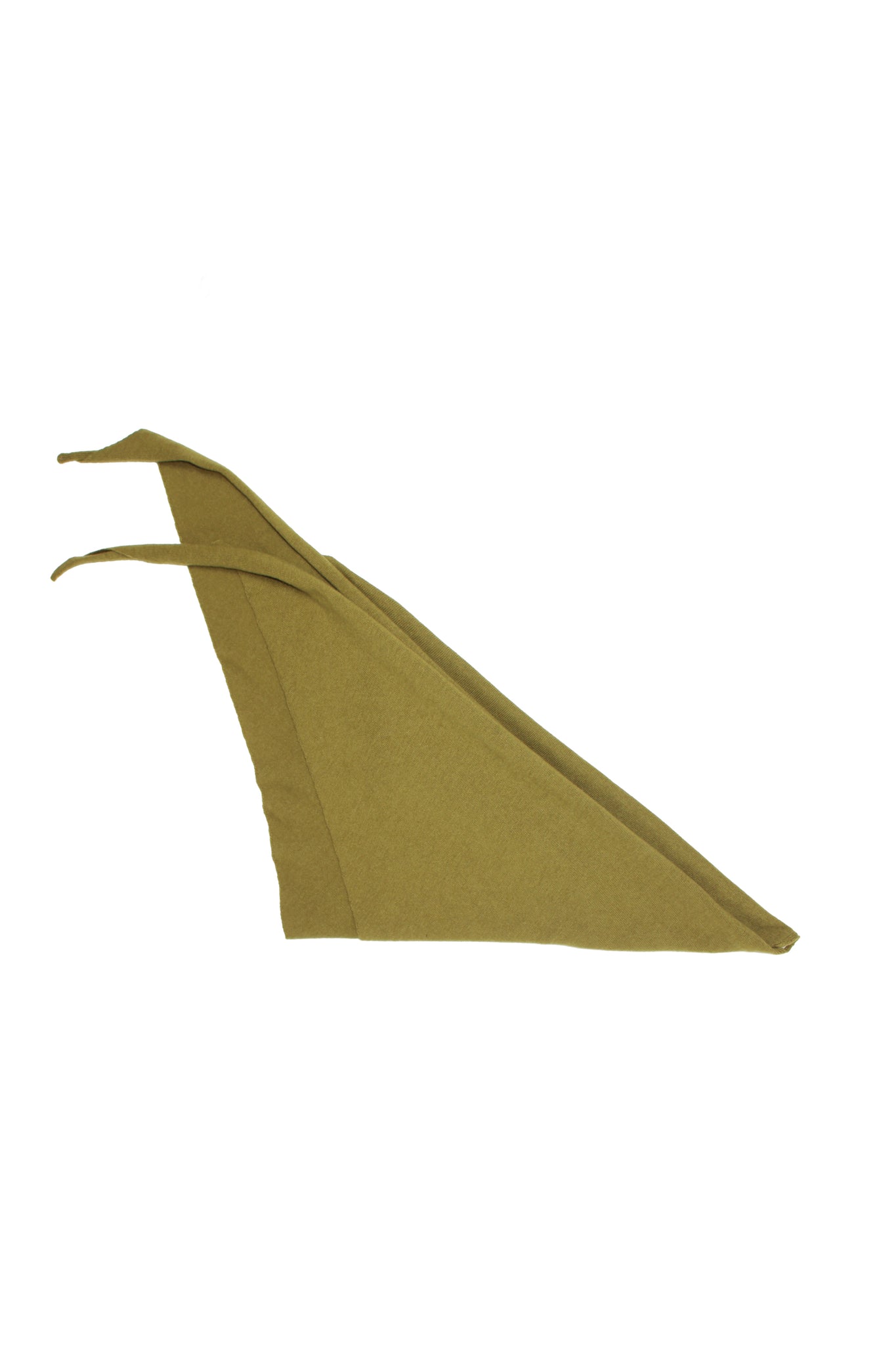 Triangle Wool Cash Scarf in Olive