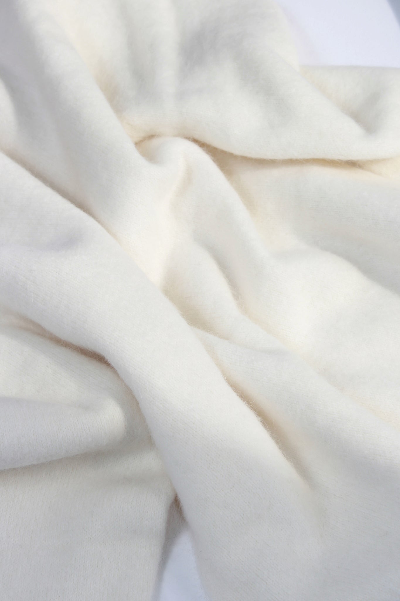 Raccoon Round Neck Sweater in Off White