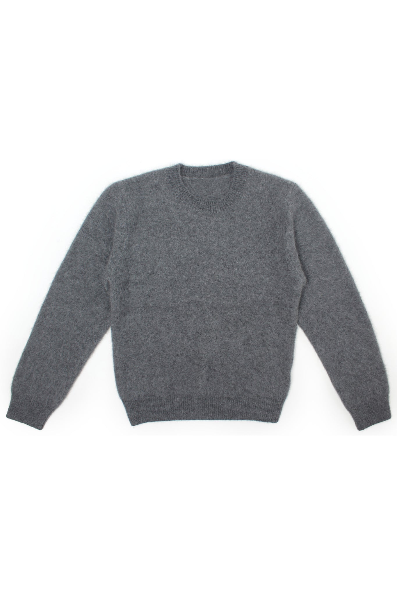 Raccoon Round Neck Sweater in Grey