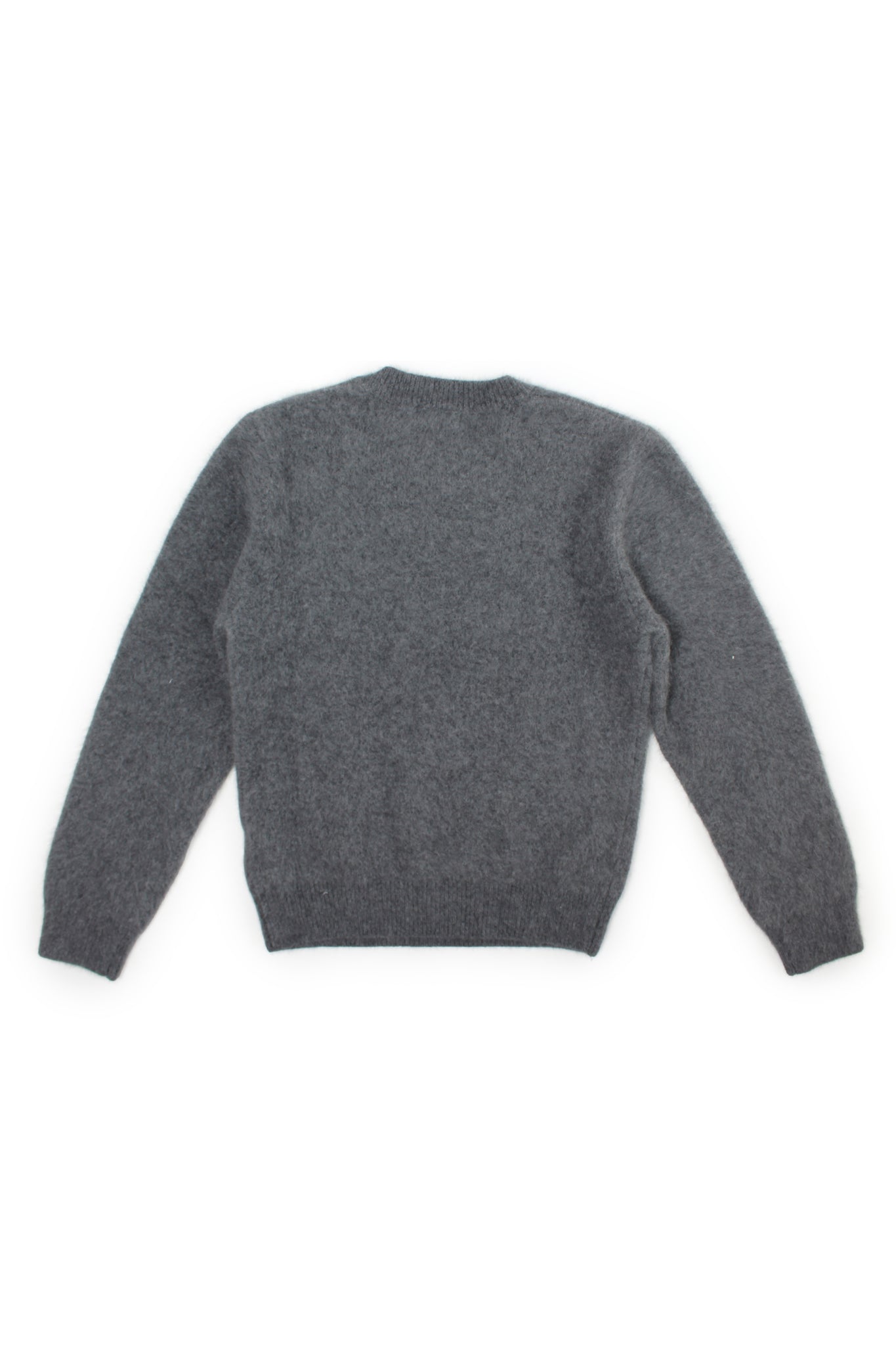 Raccoon Round Neck Sweater in Grey