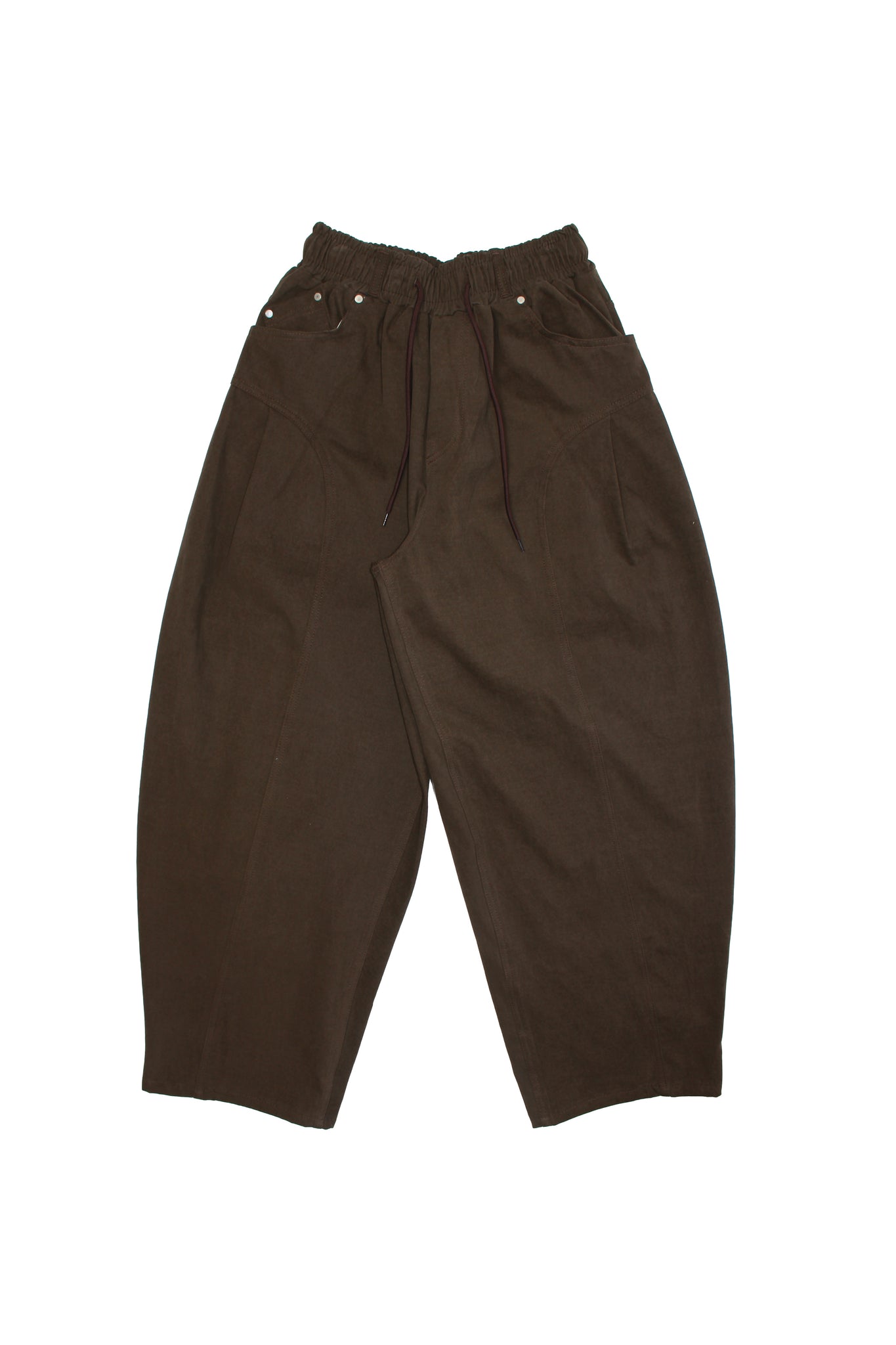 Crome Curved Barrel Leg Pant in Brown