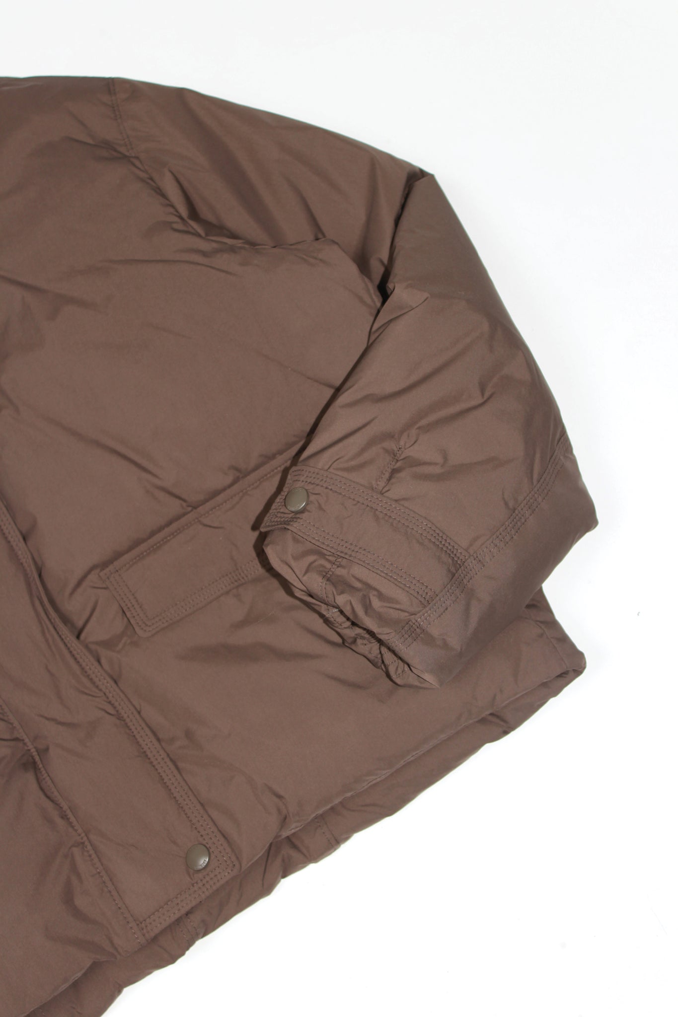 Leive Fur Duck Down Jacket in Brown