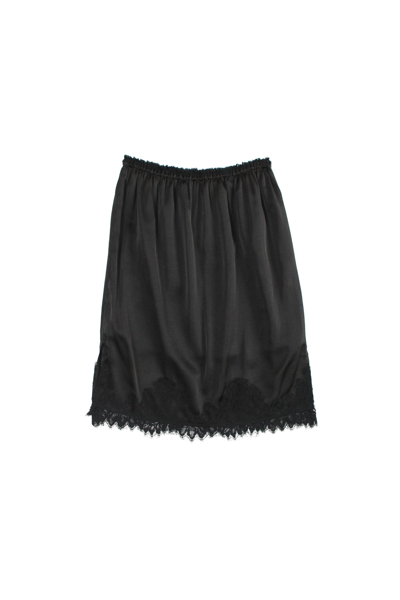 Acker Lace Midi Skirt in Black