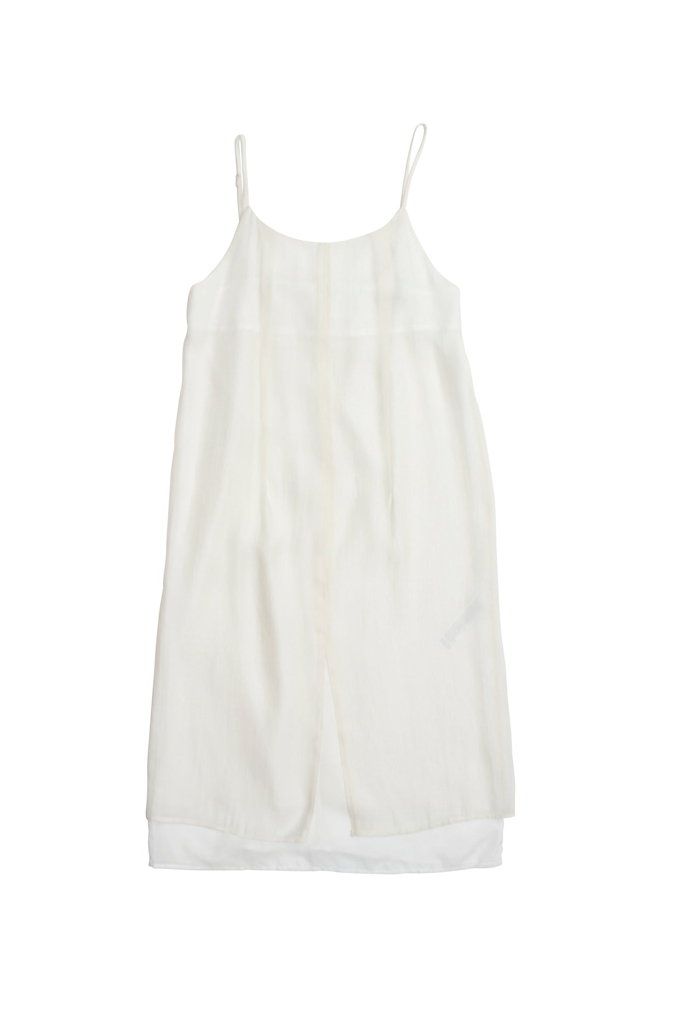 Silhouette Layered Dress in white
