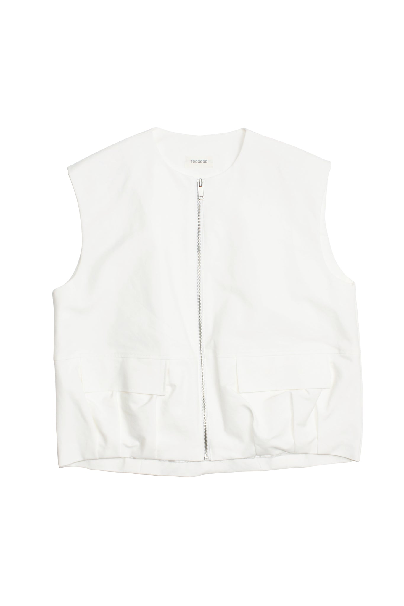Eden Pocket Vest in White