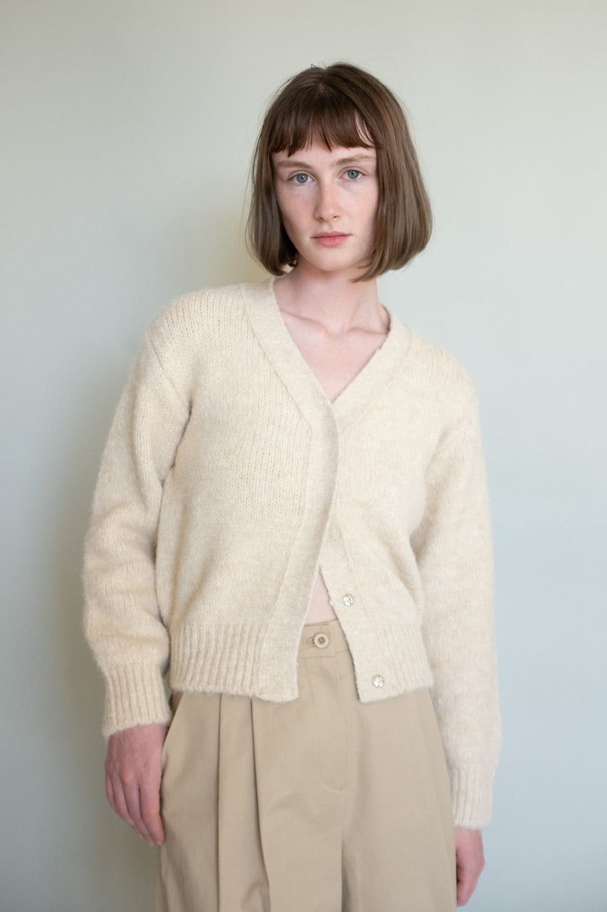 Snap Button Wool Cardigan(2 Colors)