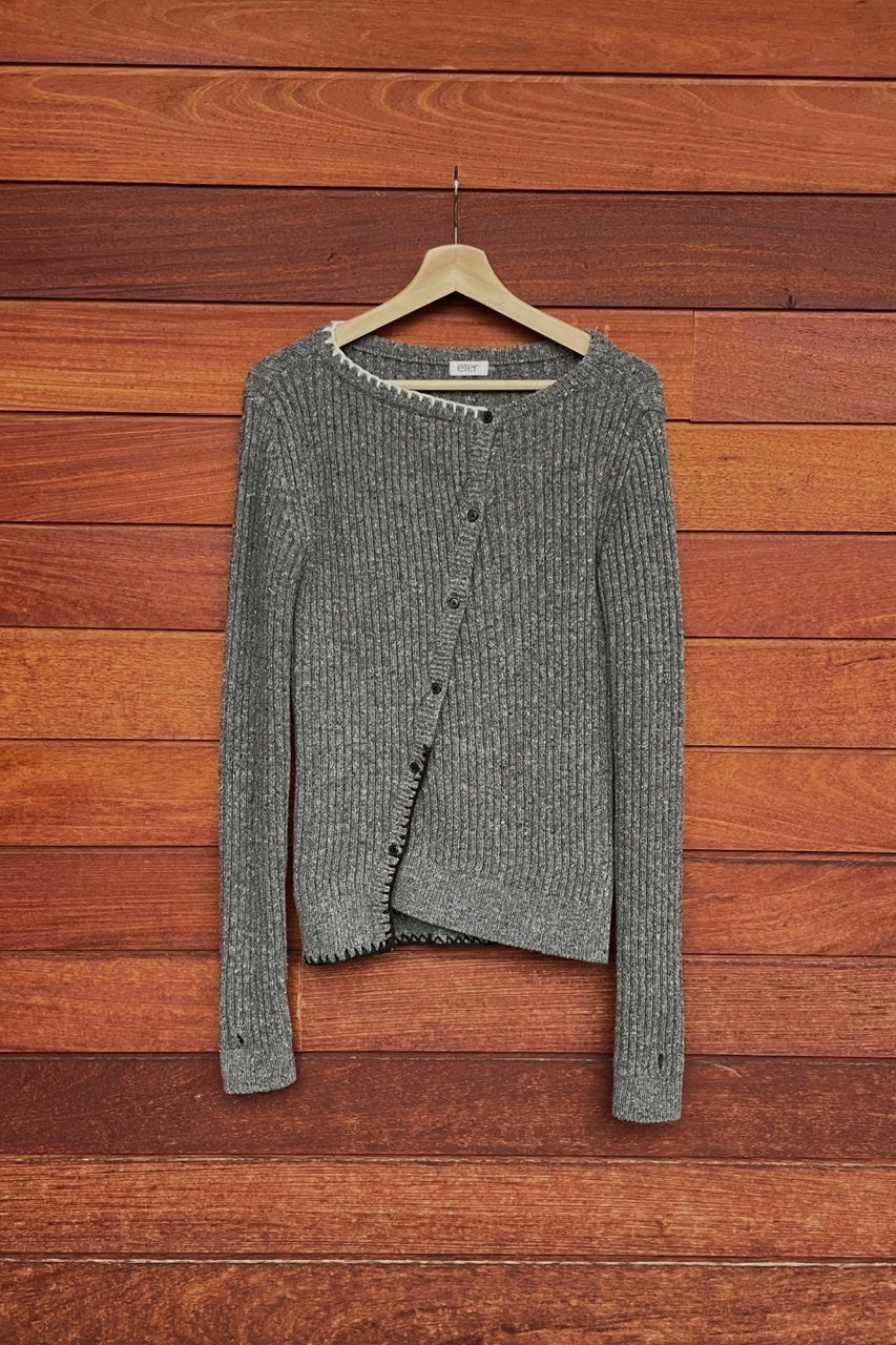 Oblique Stitch Cardigan (2 Colors)