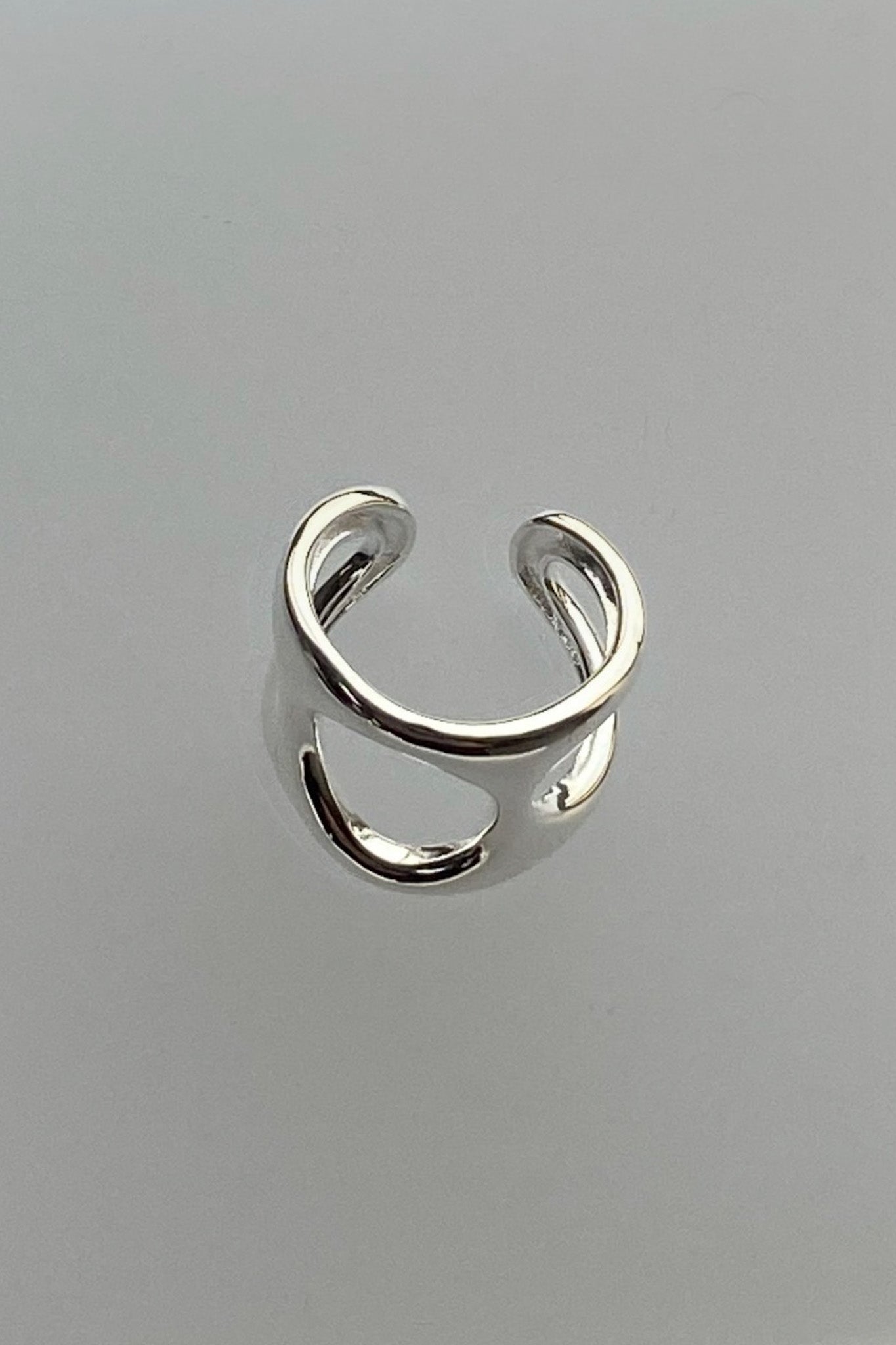 Three whole ring in Sterling Silver