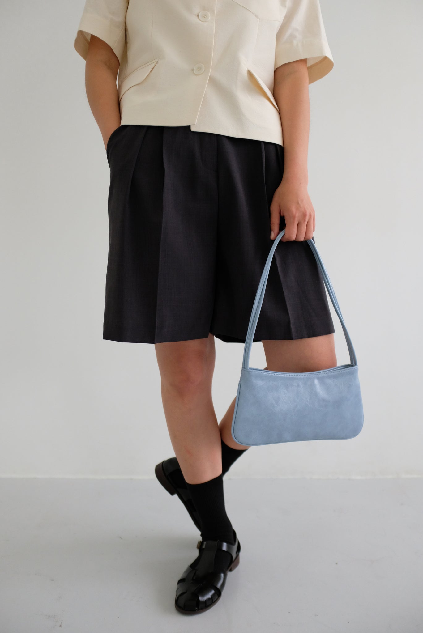 Breeze Tailored Shorts in Navy