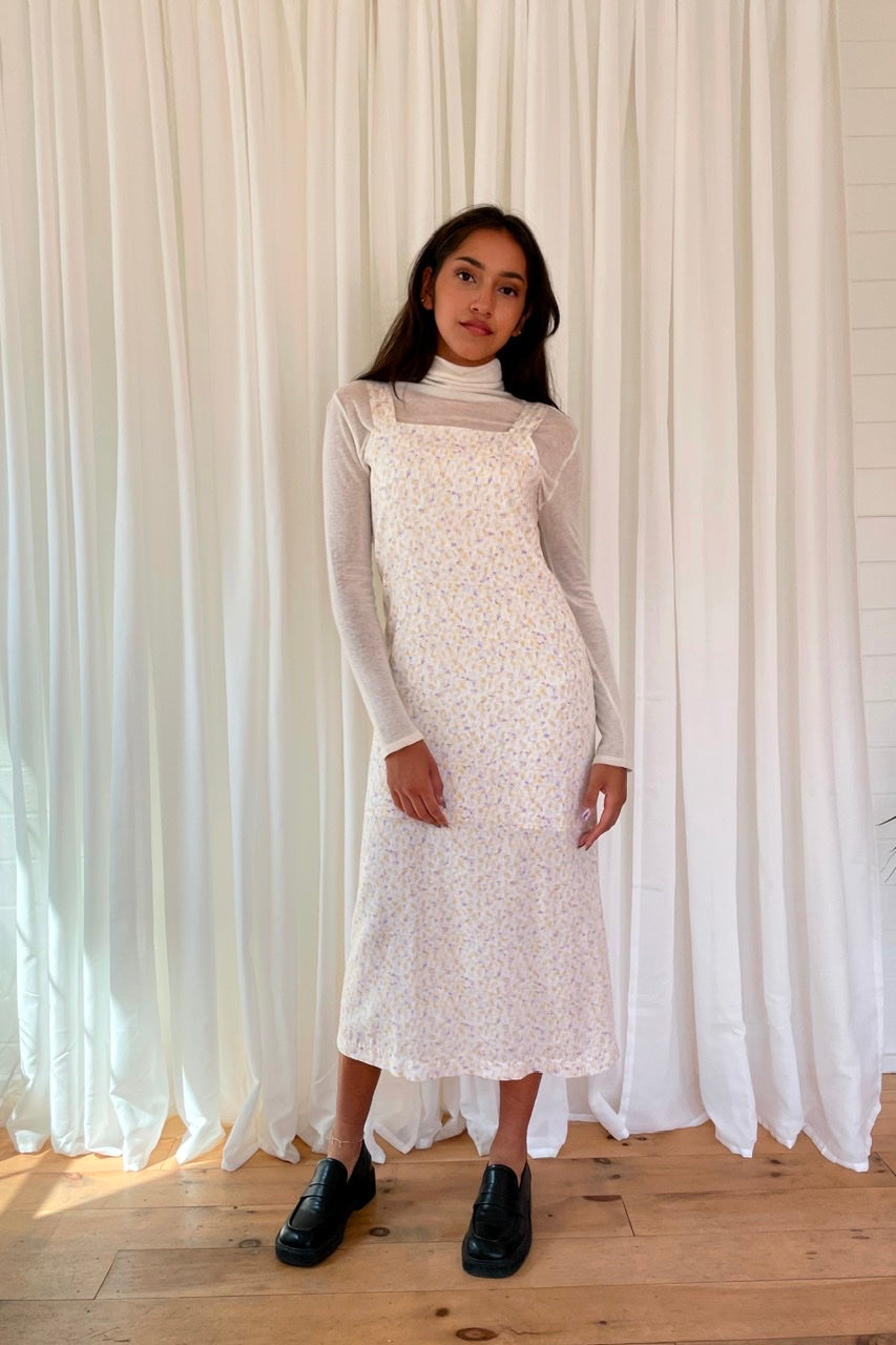 Soqureneck Watercolor Dress (2 Colors)