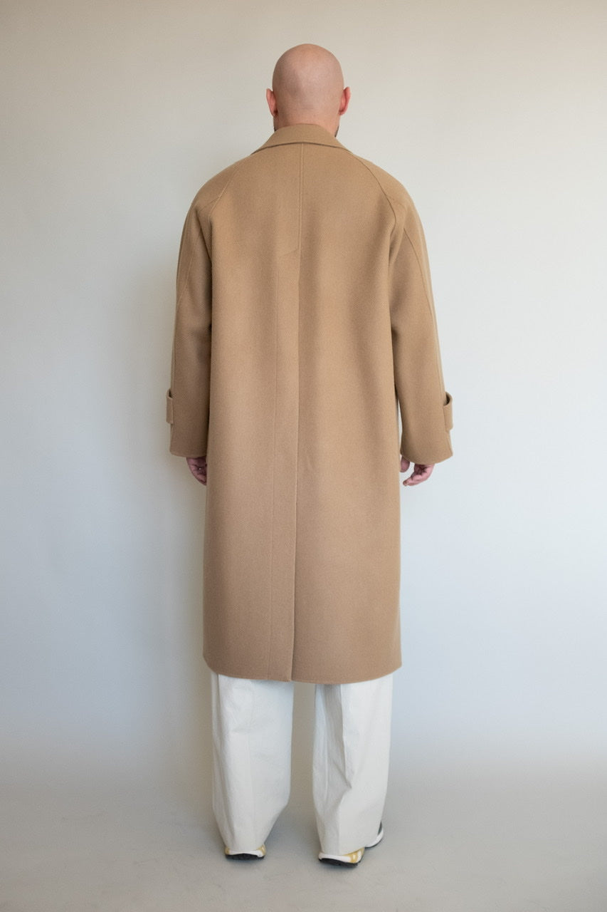 Handmade) Oversized Unisex Coat in Camel
