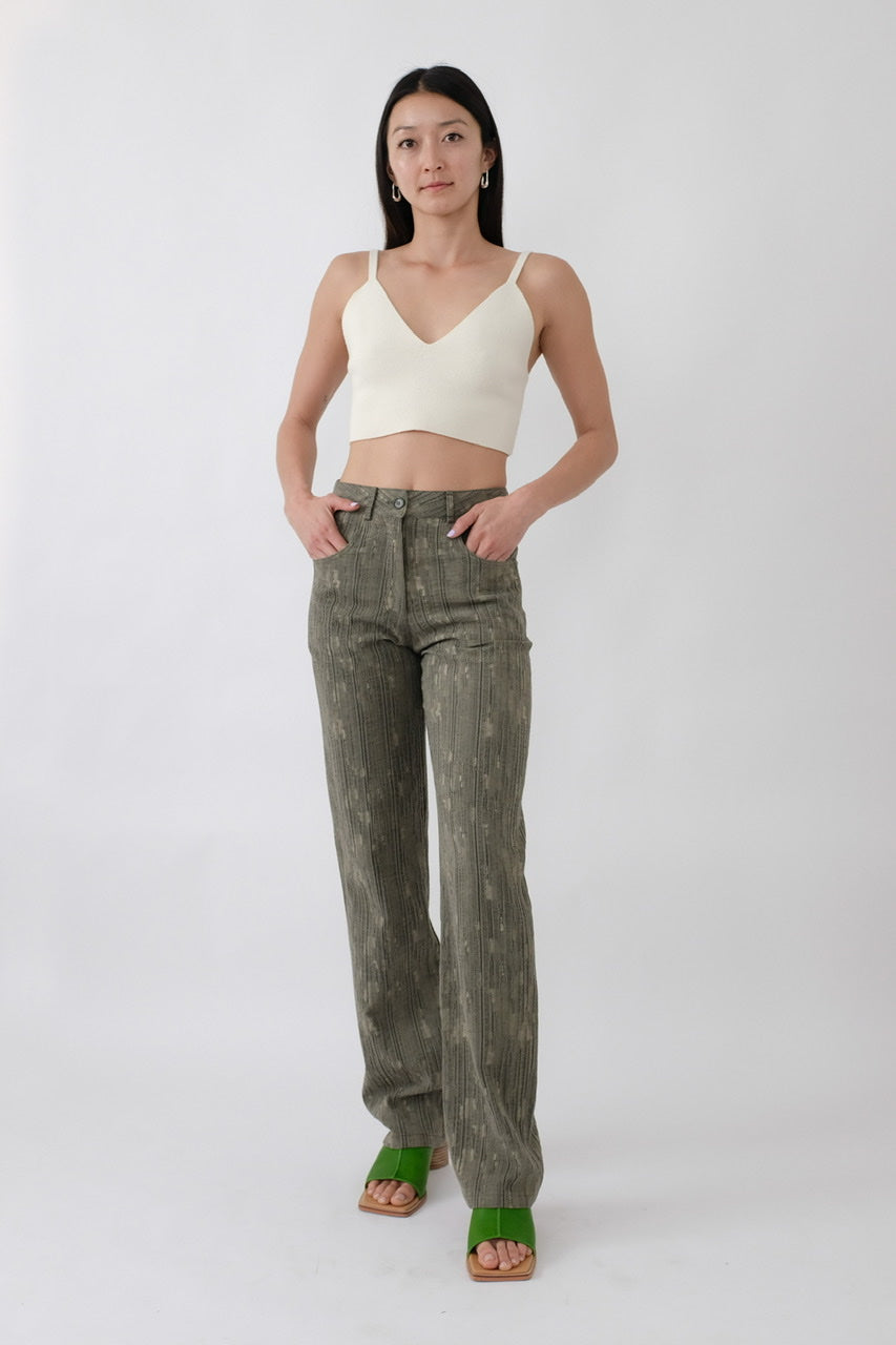 Texture Slim Linen Jean