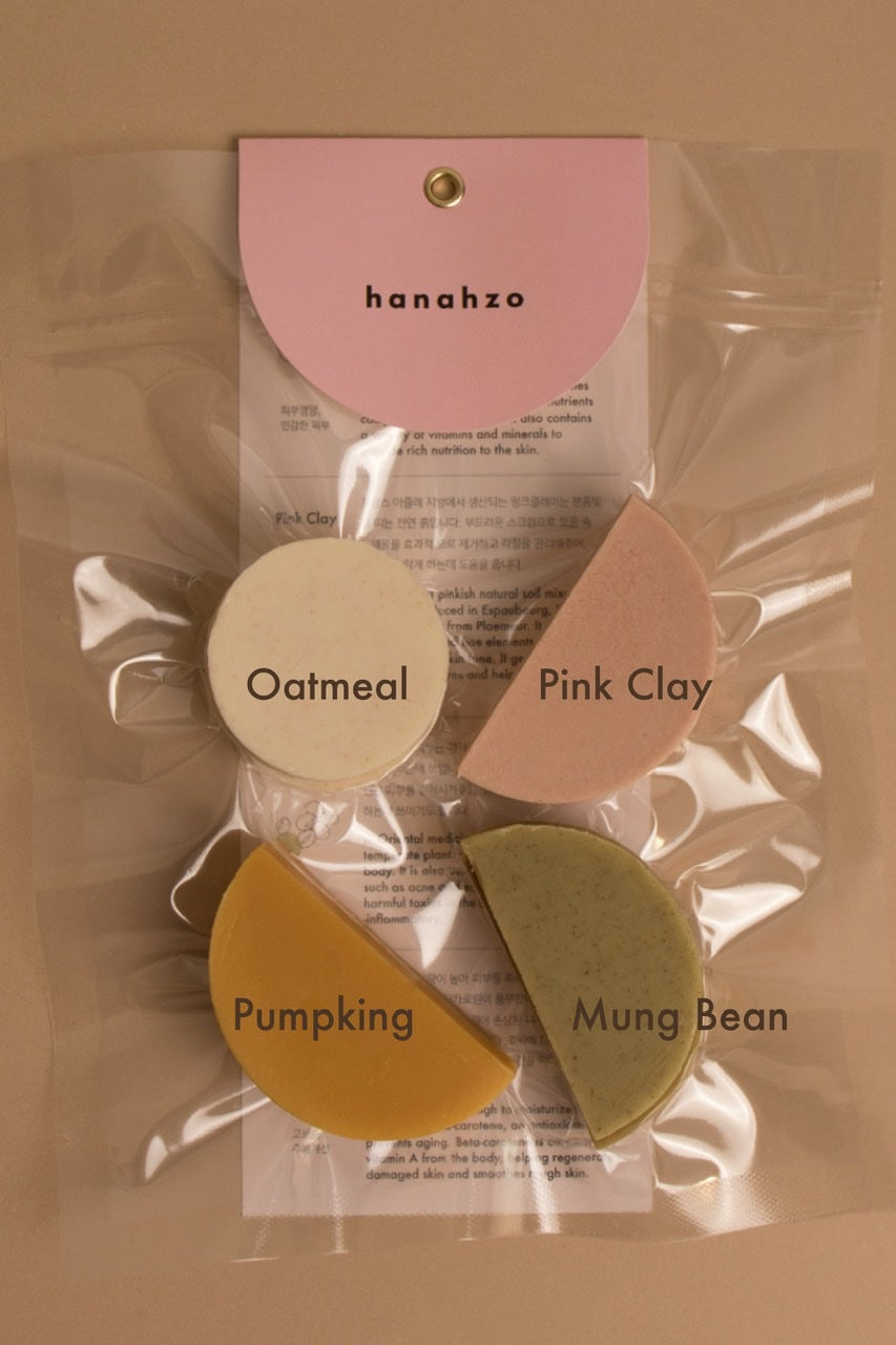 Hanahzo) 4 Sample Soap Set