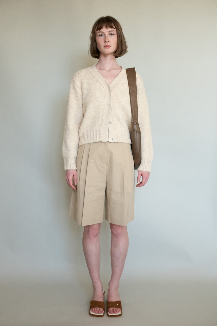 Snap Button Wool Cardigan(2 Colors)