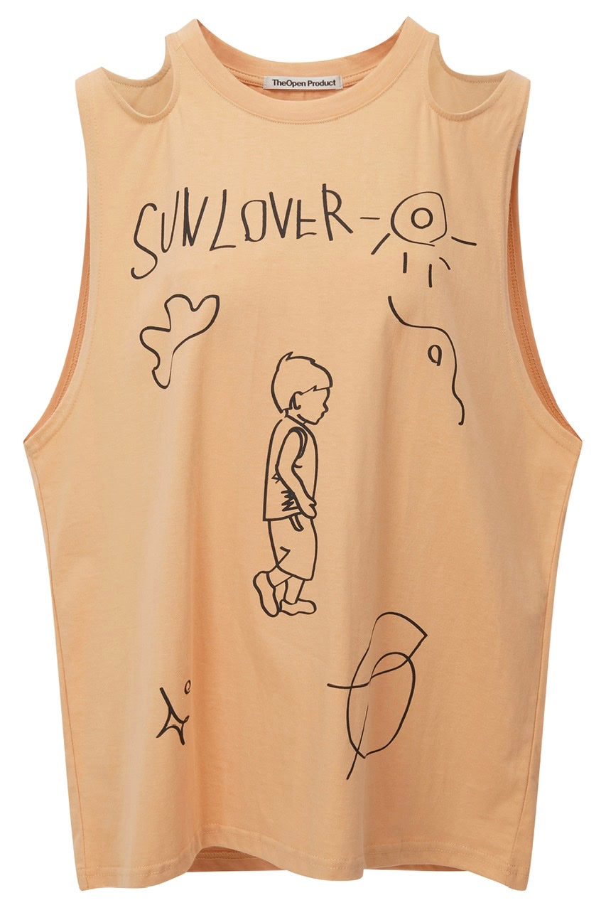 SHOULDER CUT-OUT BOY TOP BY THEOPEN PRODUCT IN BEIGE