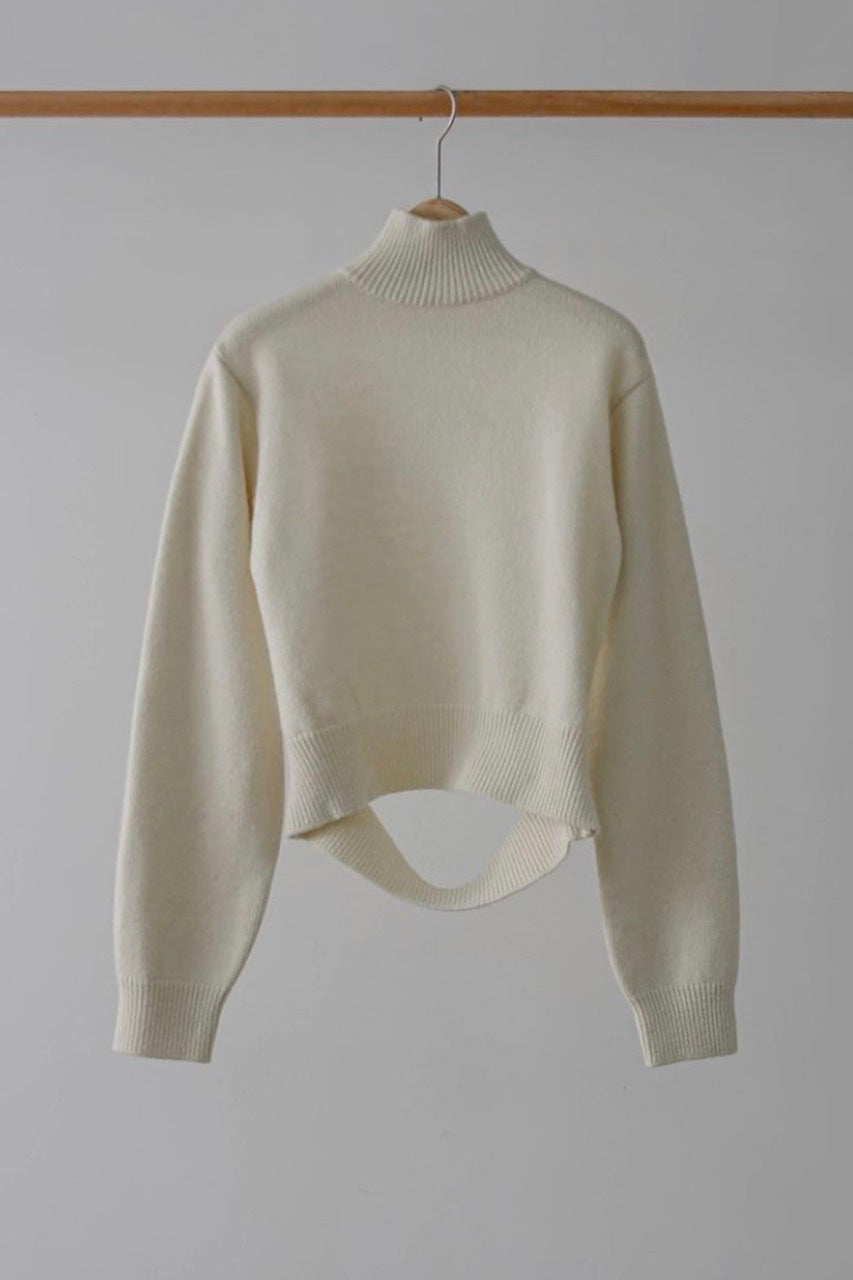 Mock neck Open Back Sweater (2 Colors)