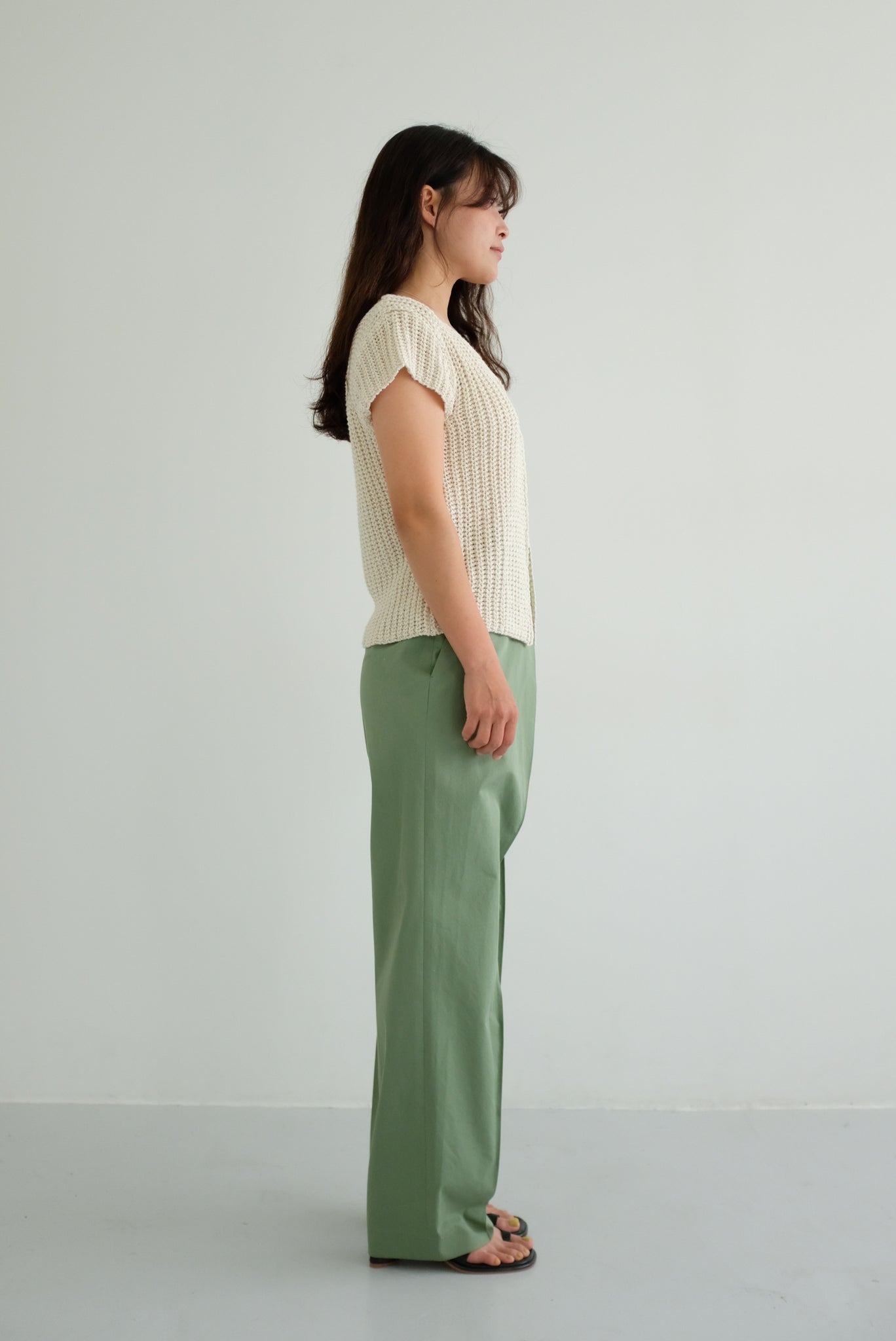 Over Wrap Pants in Green