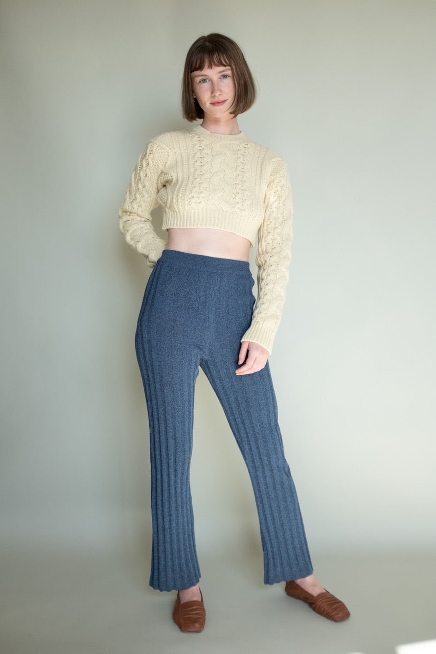 Crop Cable Knit Top