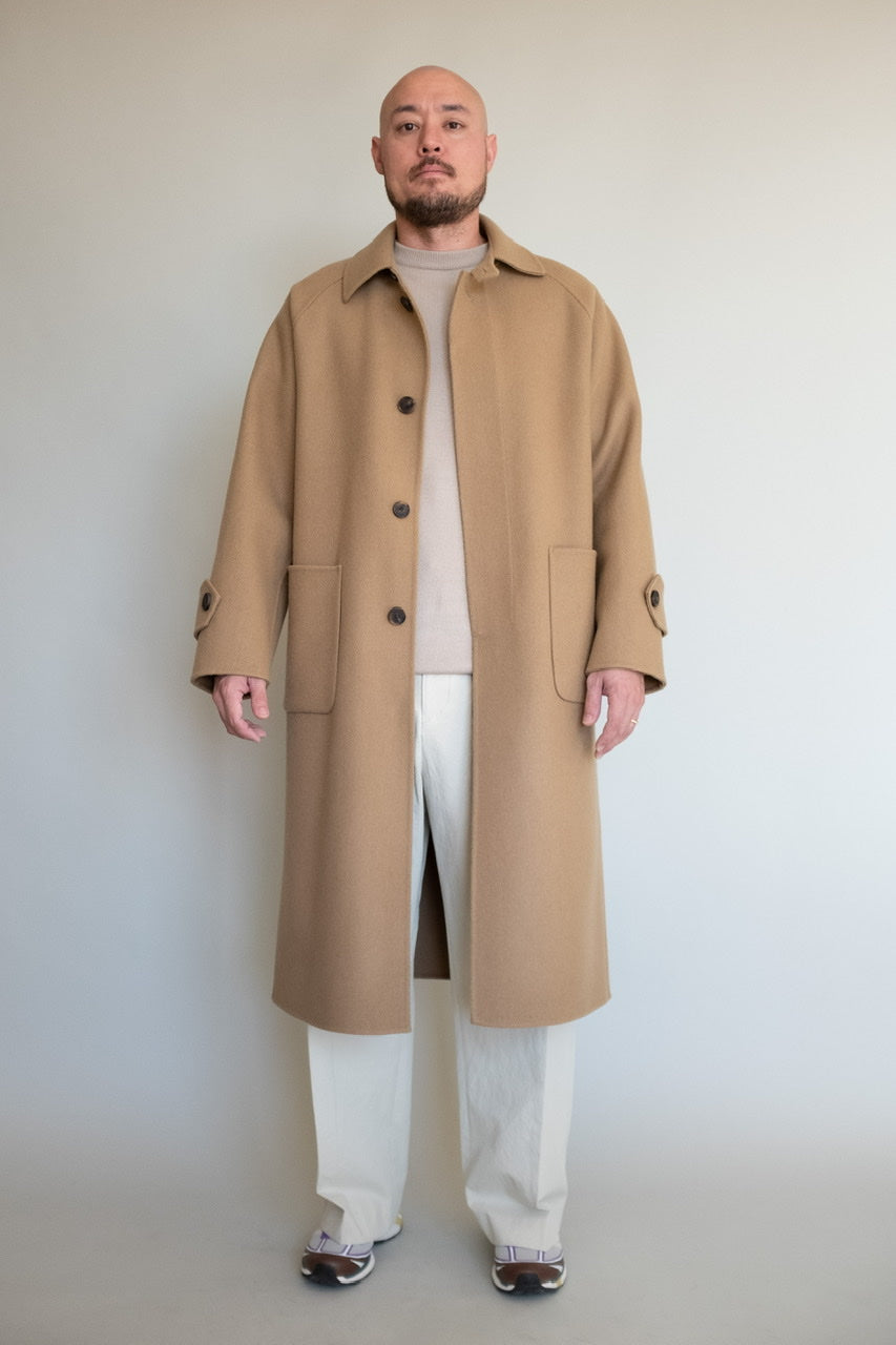 Handmade) Oversized Unisex Coat in Camel