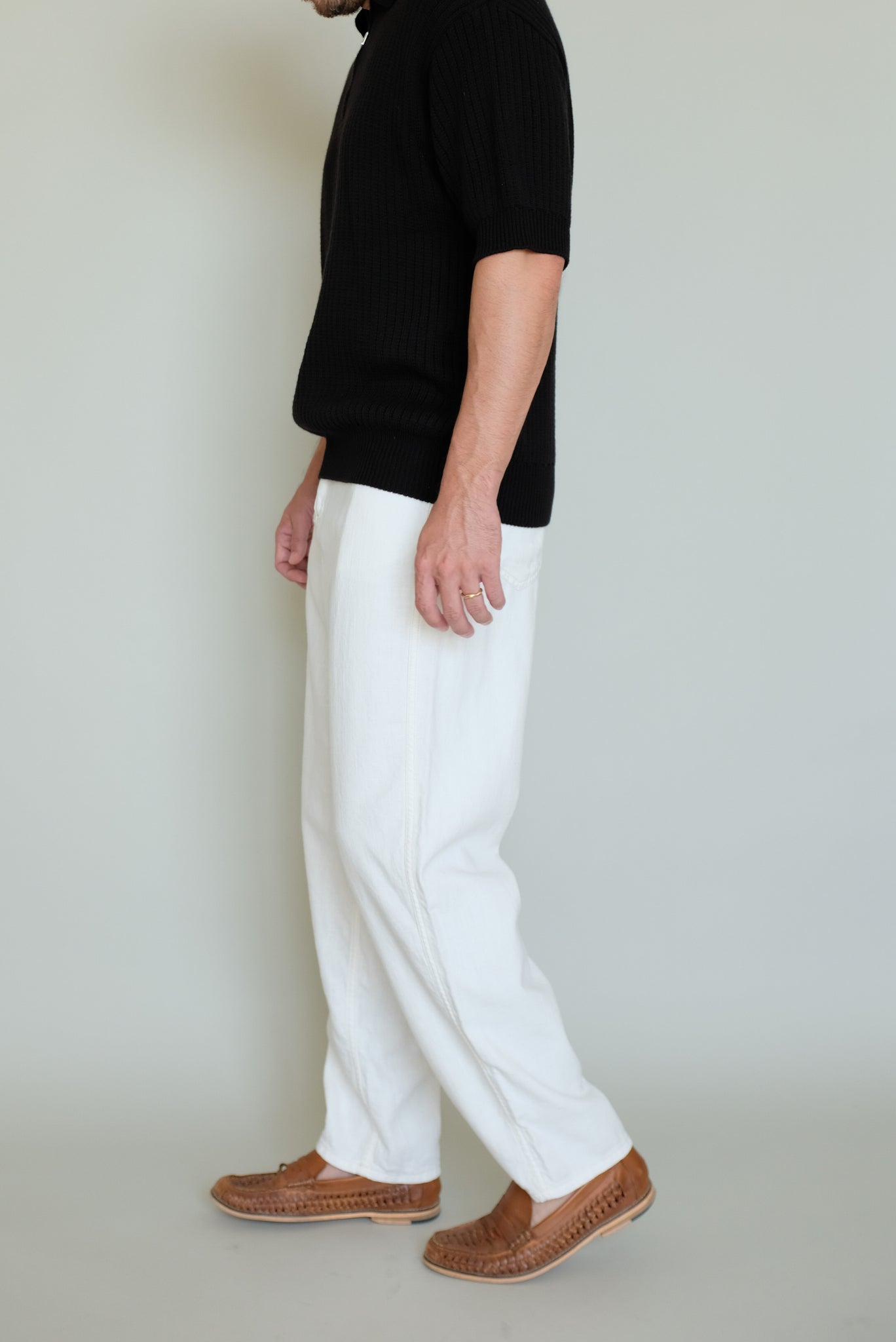 Half zip up Knitwear in Black